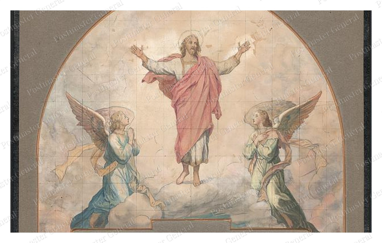 Roanoke Virginia Ascension Mural Standard Postcard COPY RPPC