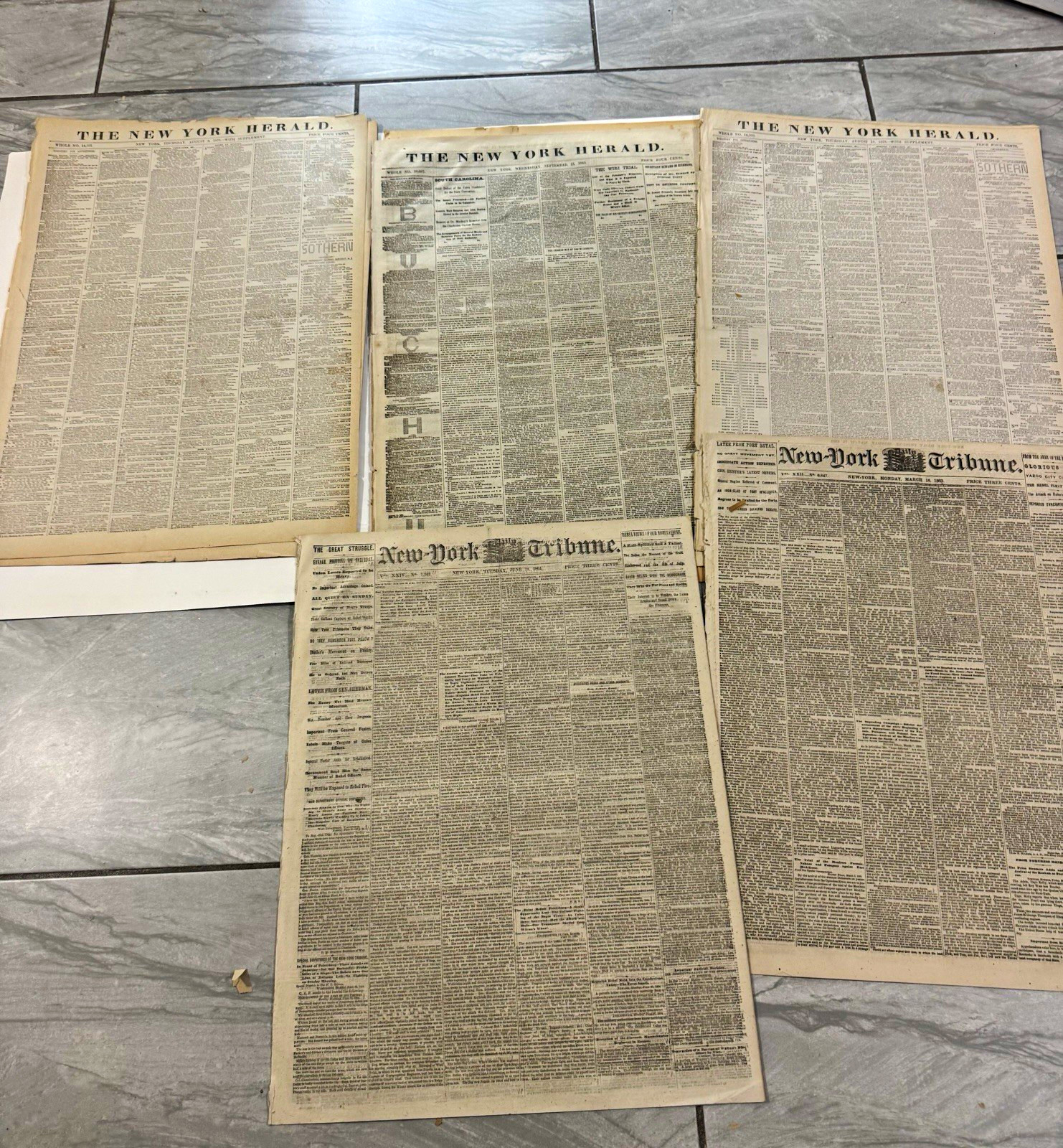 Vintage Antique Newspaper Lot – New York Herald, NY Tribune, Omaha Bee & WWII Vintage Antique Newspaper Lot – New York Herald, NY Tribune, Omaha Bee & WWII