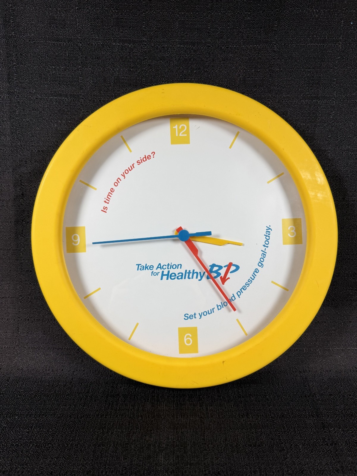 Vintage Healthy BP Blood Pressure Promotional Wall Clock Medical Drug Rep Promo Vintage Healthy BP Blood Pressure Promotional Wall Clock Medical Drug Rep Promo