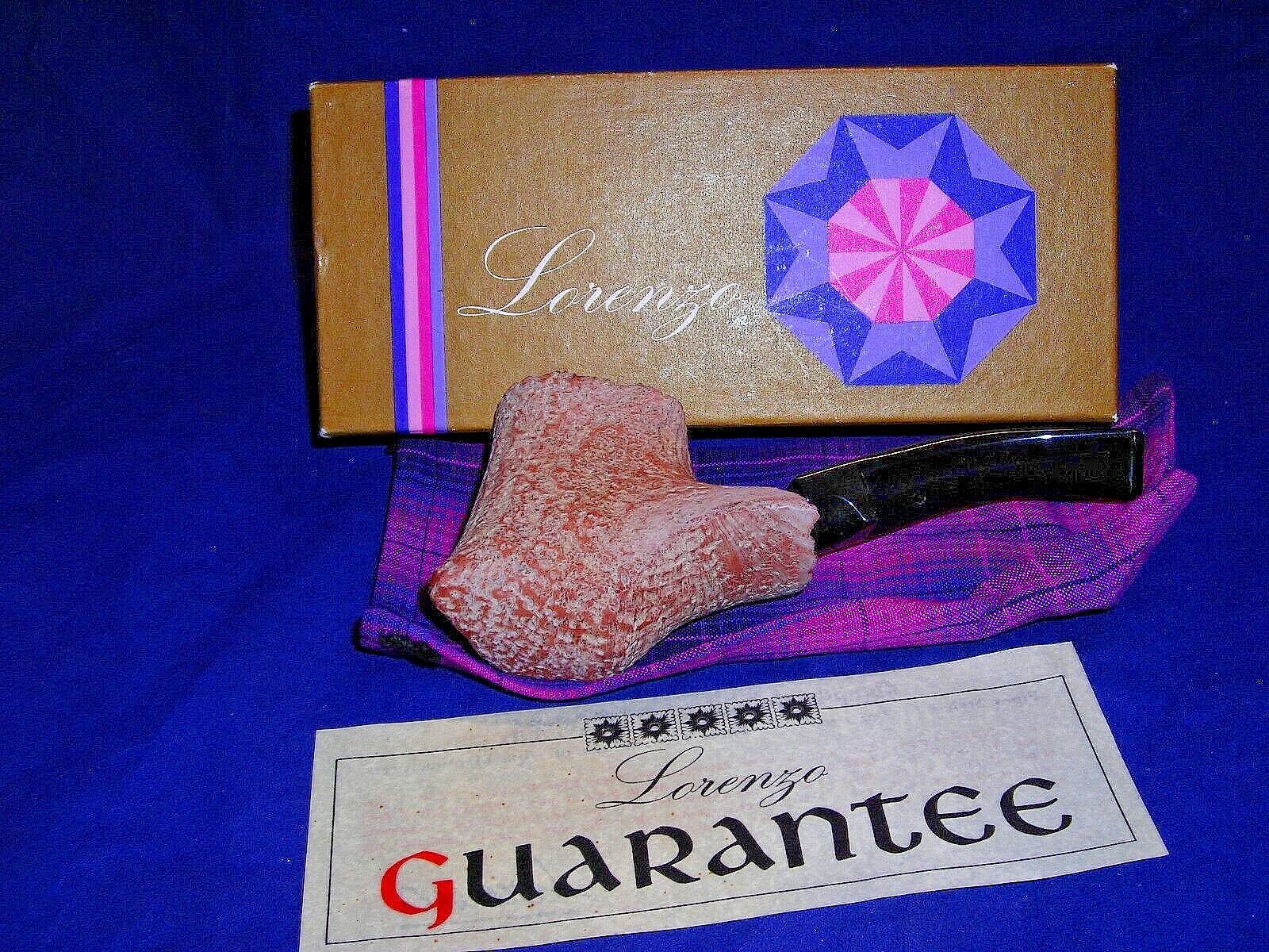 🔴UNSMOKED NEW ITALIAN MADE LORENZO FREEFORM LARGE BRIAR PIPE, BOX & SLEEVE -7
