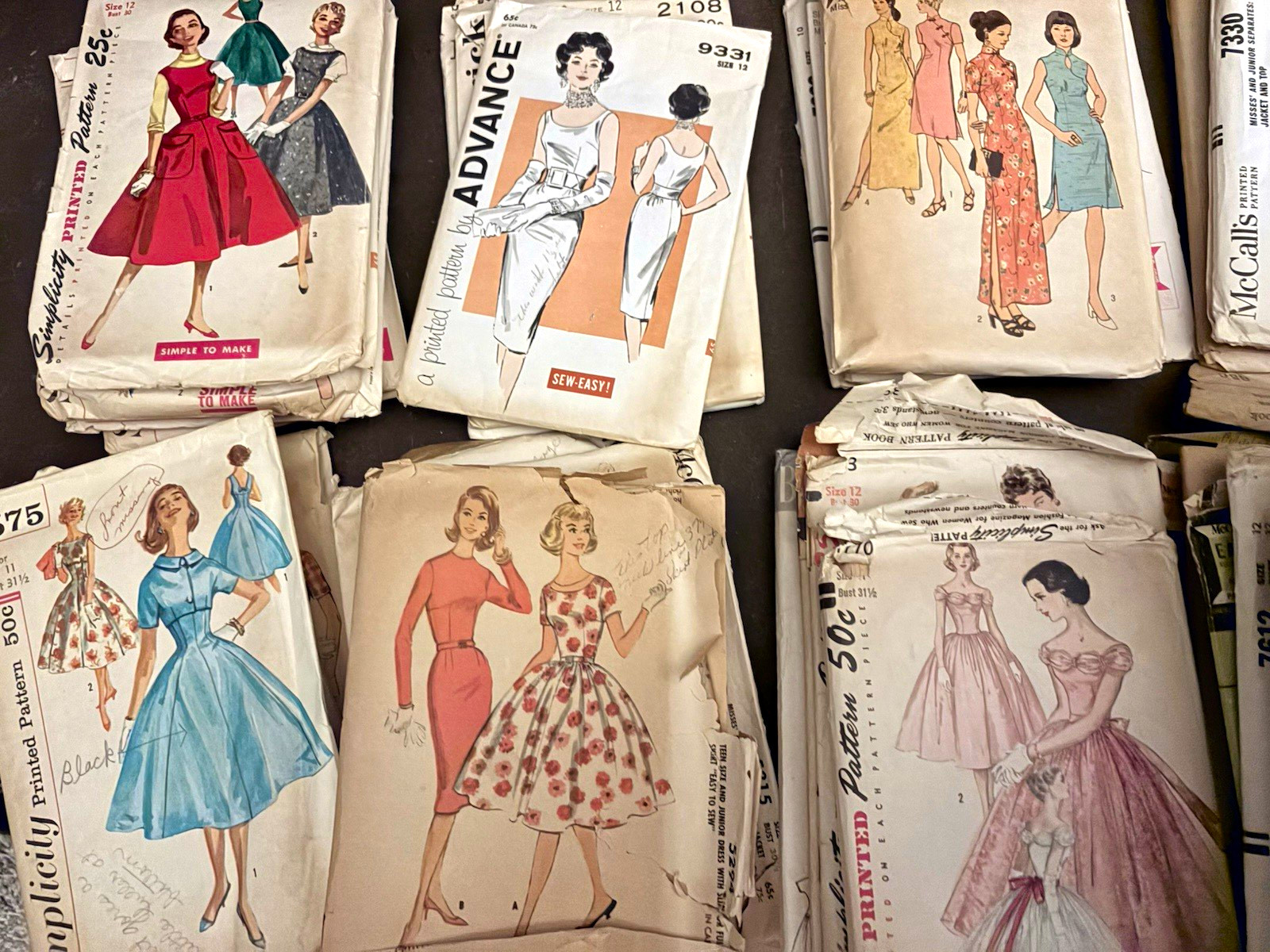 Mixed Brands Vintage Original Women\'s Sewing Pattern Lot Simplicity McCall\'s +