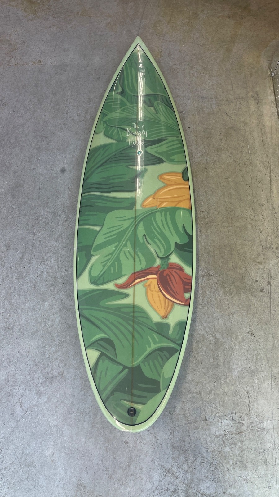 Surfboard sold in the Beverly Hills hotel gift shop Surfboard sold in the Beverly Hills hotel gift shop