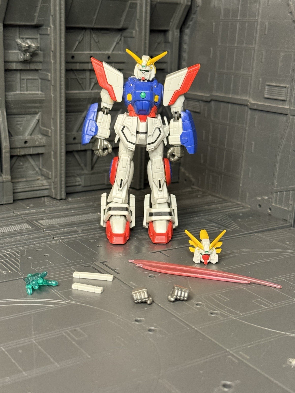 Bandai Mobile Suit Gundam Fighter Neo Japan Shining Gundam Silver Action Figure