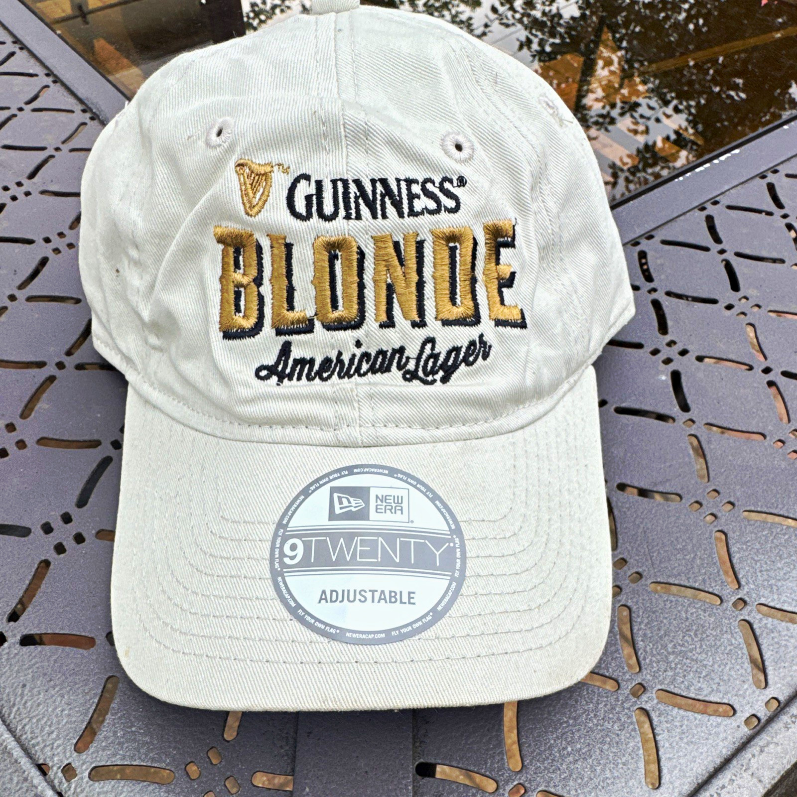 Guinness New Era 9TWENTY Adjustable Hat Cap Blonde American Lager Breweriana