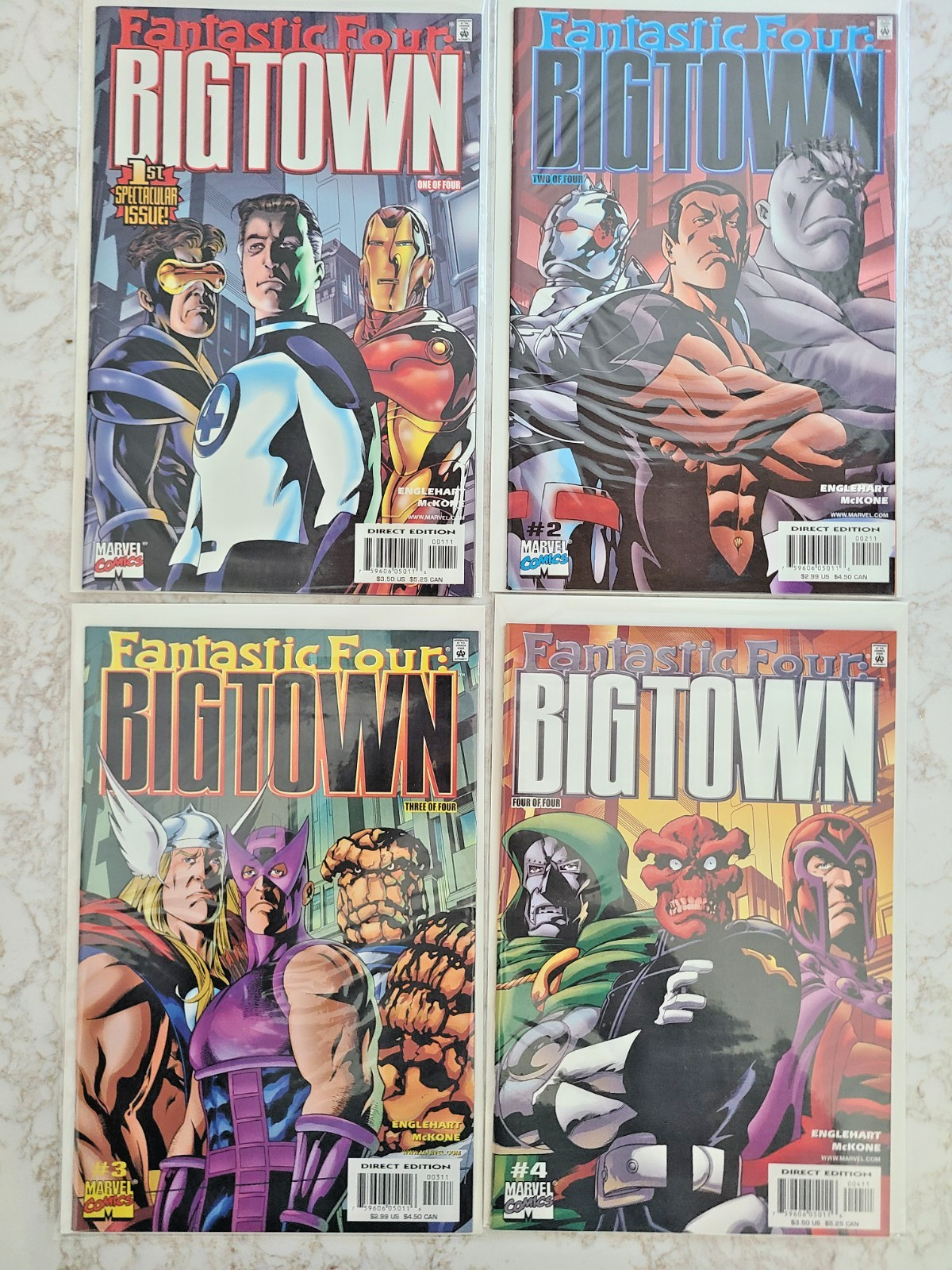 Fantastic Four: Big Town - Complete #1-4 Marvel Comics 2000 NM Fantastic Four: Big Town - Complete #1-4 Marvel Comics 2000 NM