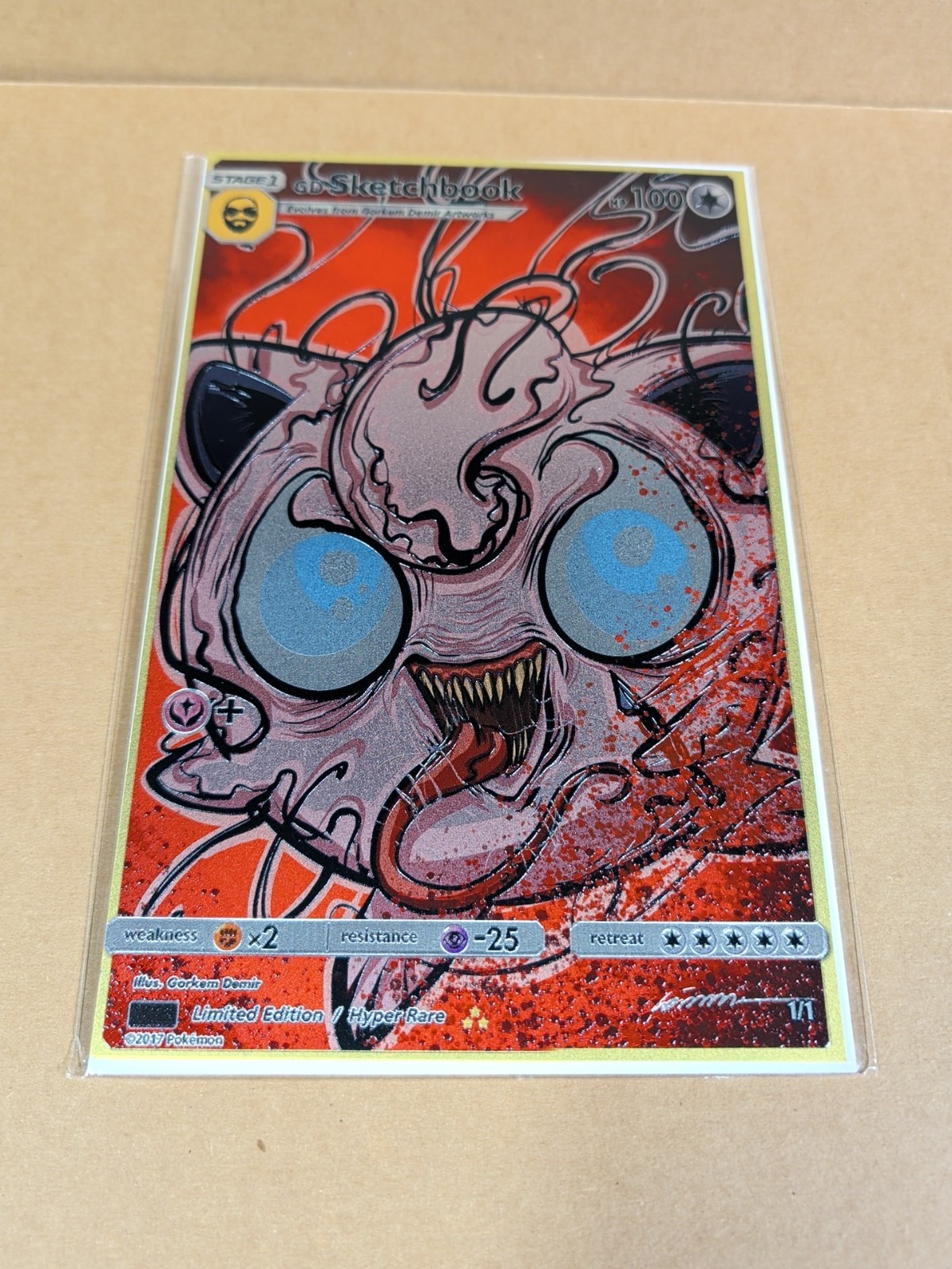Embossed Metal Pokemon Gorkem Demir Artbook: Venomized Jigglypuff - SDCC 1/1 Embossed Metal Pokemon Gorkem Demir Artbook: Venomized Jigglypuff - SDCC 1/1