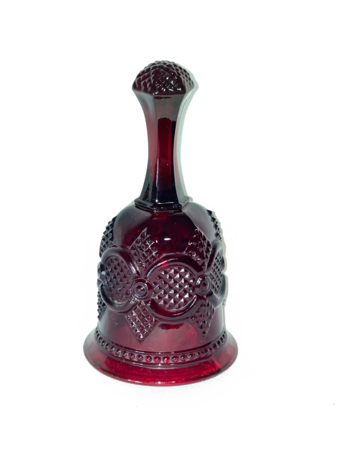 Avon 1876 Caped Cod Collection 1979 Ruby Red Glass Bell