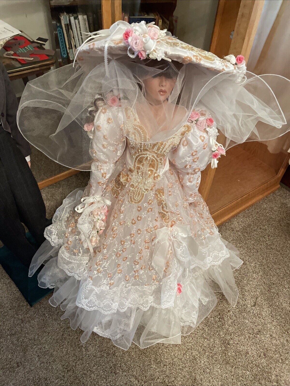 Beautiful 36” Doll Comes With Beautiful Dress And Hat