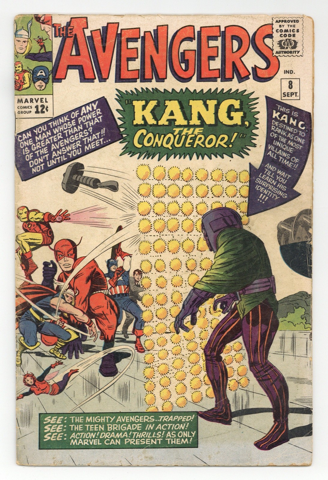 Avengers #8 GD/VG 3.0 1964 1st app. Kang the Conqueror