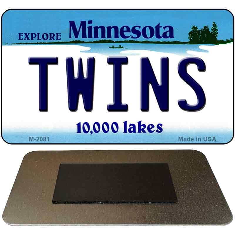 Twins Minnesota State License Plate Tag Magnet M-2081 3.5