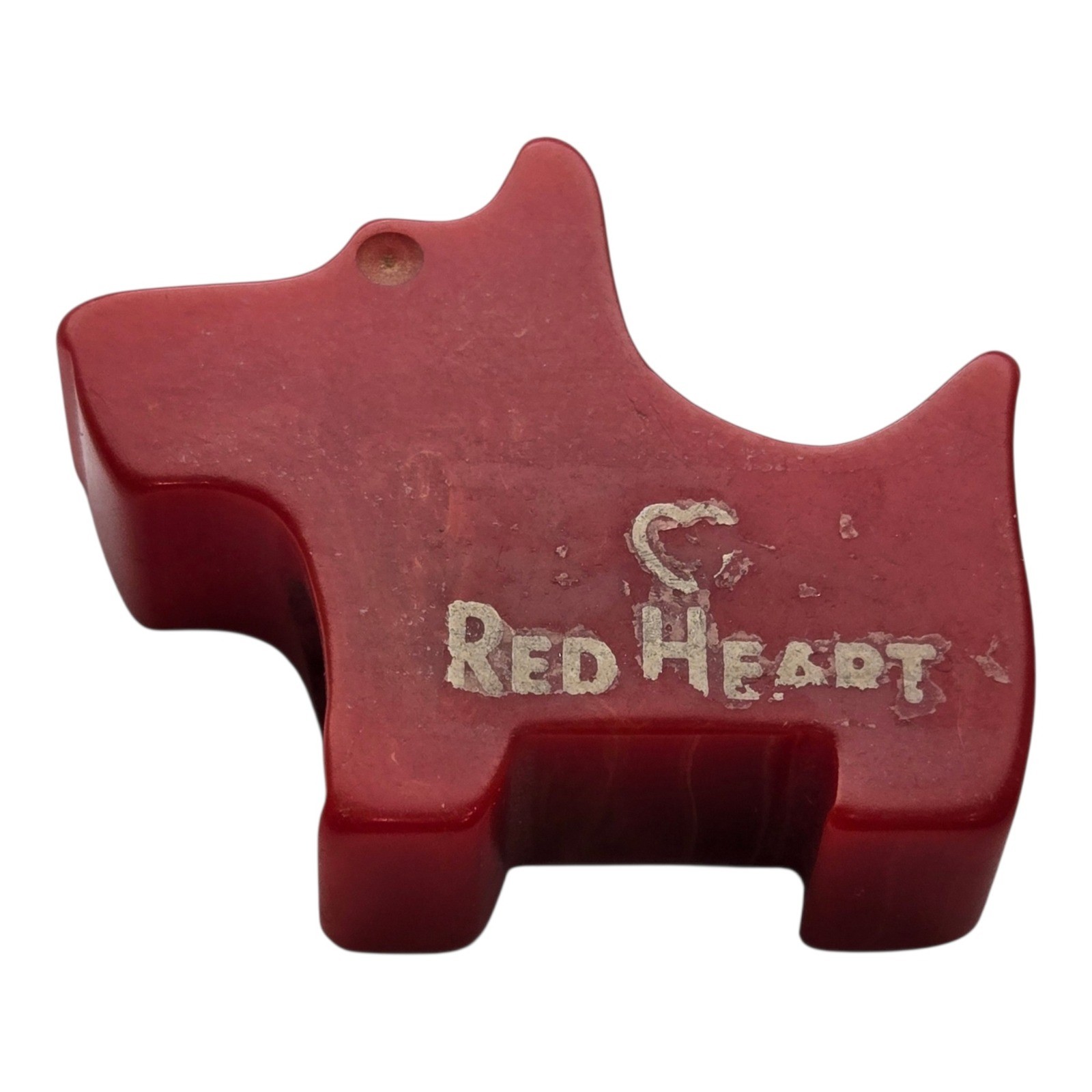 Vintage Red Heart Scottie Dog Pencil Sharpener Red Bakelite Plastic Dog Figurine Vintage Red Heart Scottie Dog Pencil Sharpener Red Bakelite Plastic Dog Figurine