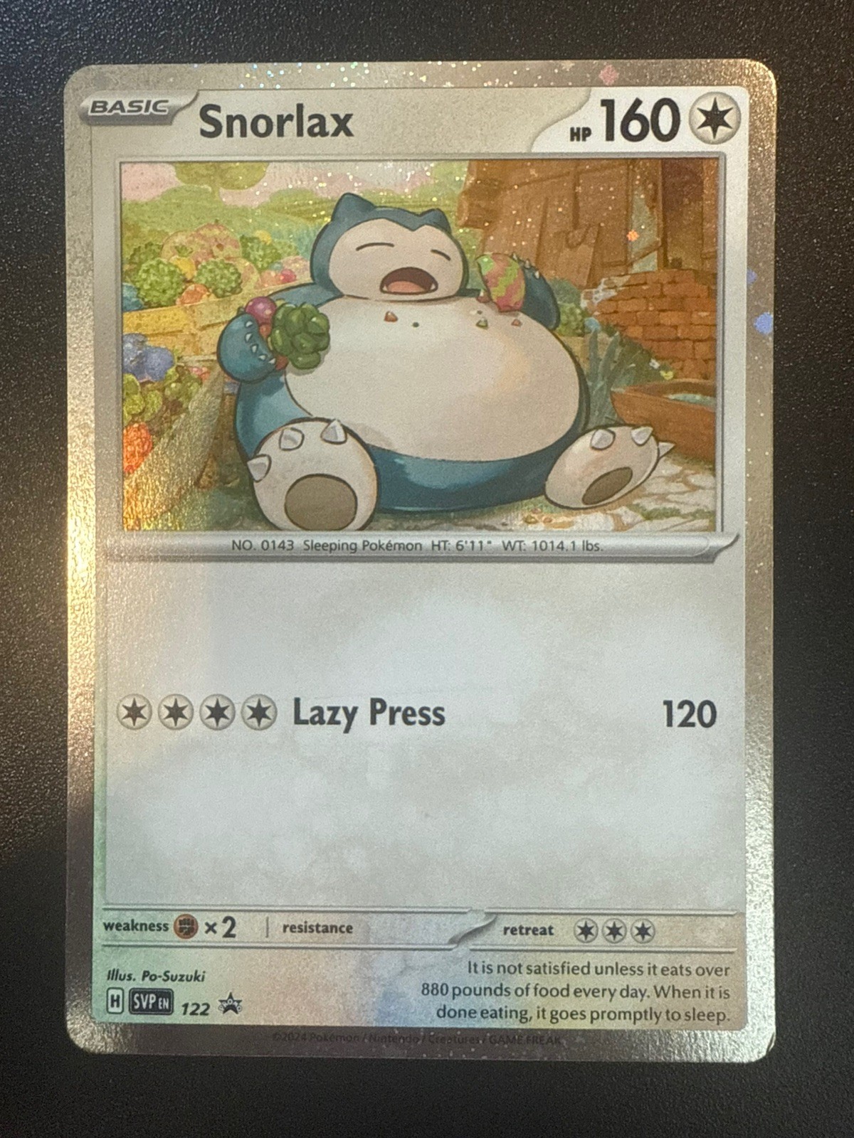 Snorlax 122 Cosmos Holo - S&V Twilight Masquerade Promo Pokemon TCG LP/NM