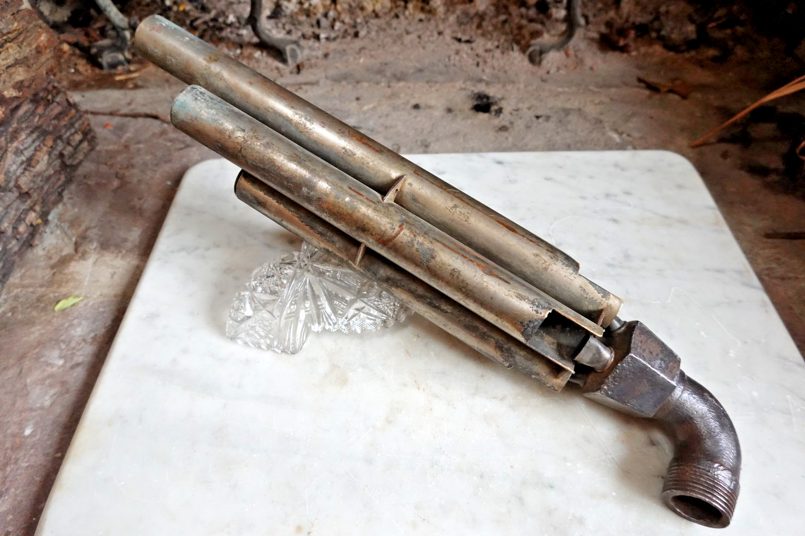 Antique FULTON CO. AUTO HORN WHISTLE 4 CHIME AERMORE No. 1 Pat. JAN 23 1912 Antique FULTON CO. AUTO HORN WHISTLE 4 CHIME AERMORE No. 1 Pat. JAN 23 1912