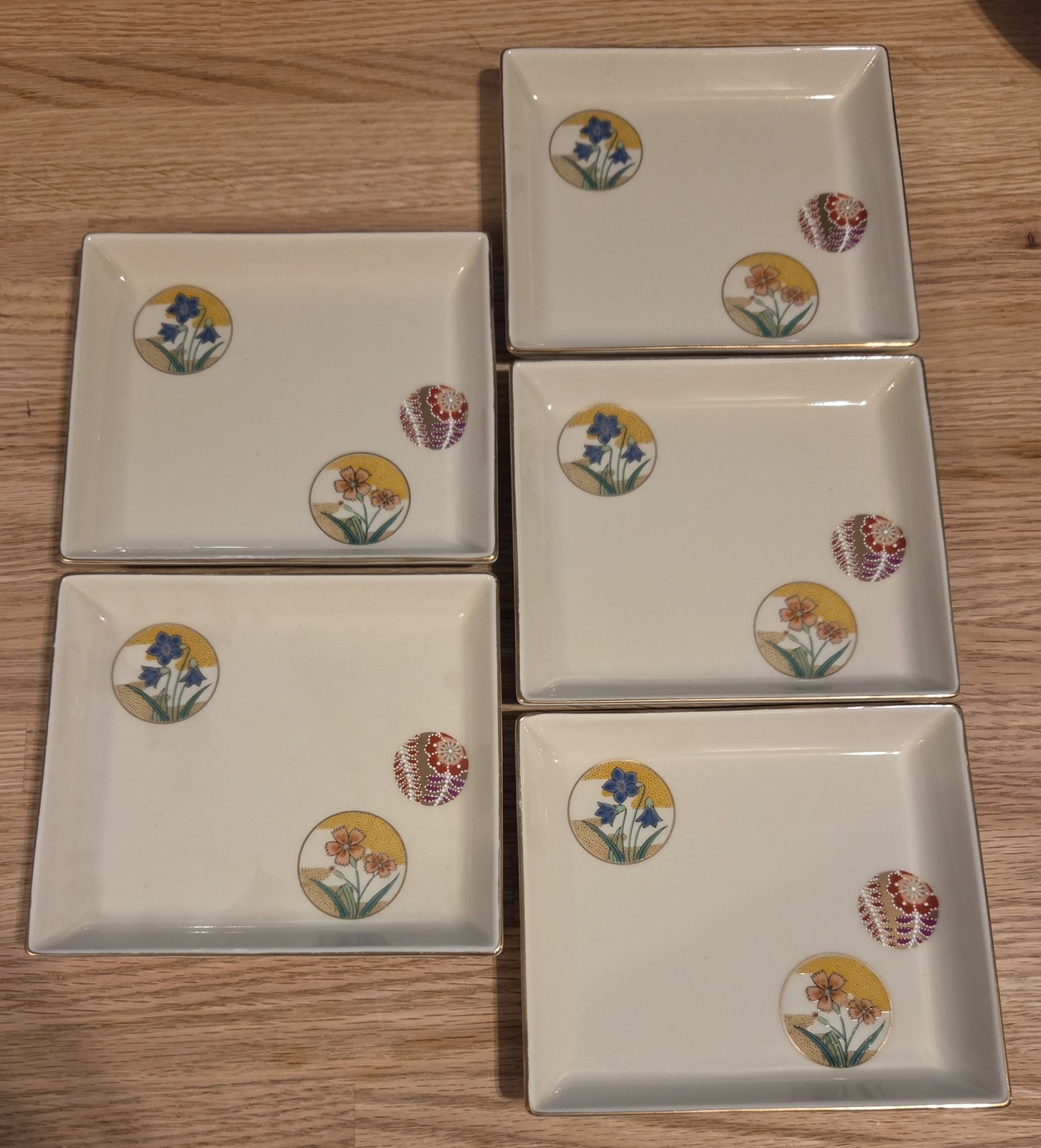 Fukagawa Seiji Vintage Small Plates~Set of 5