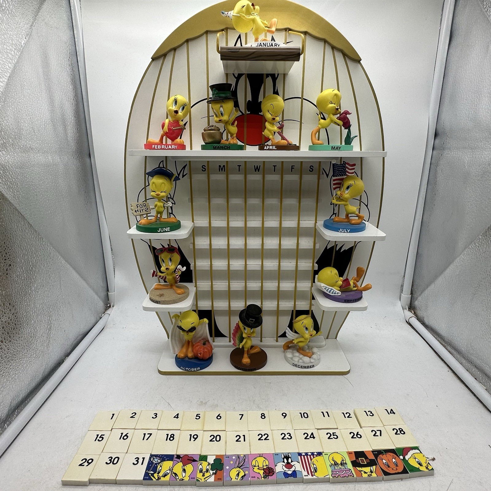 Vtg Danbury Mint TWEETY BIRD Calendar 2000 Sylvester GOEBEL Complete **READ