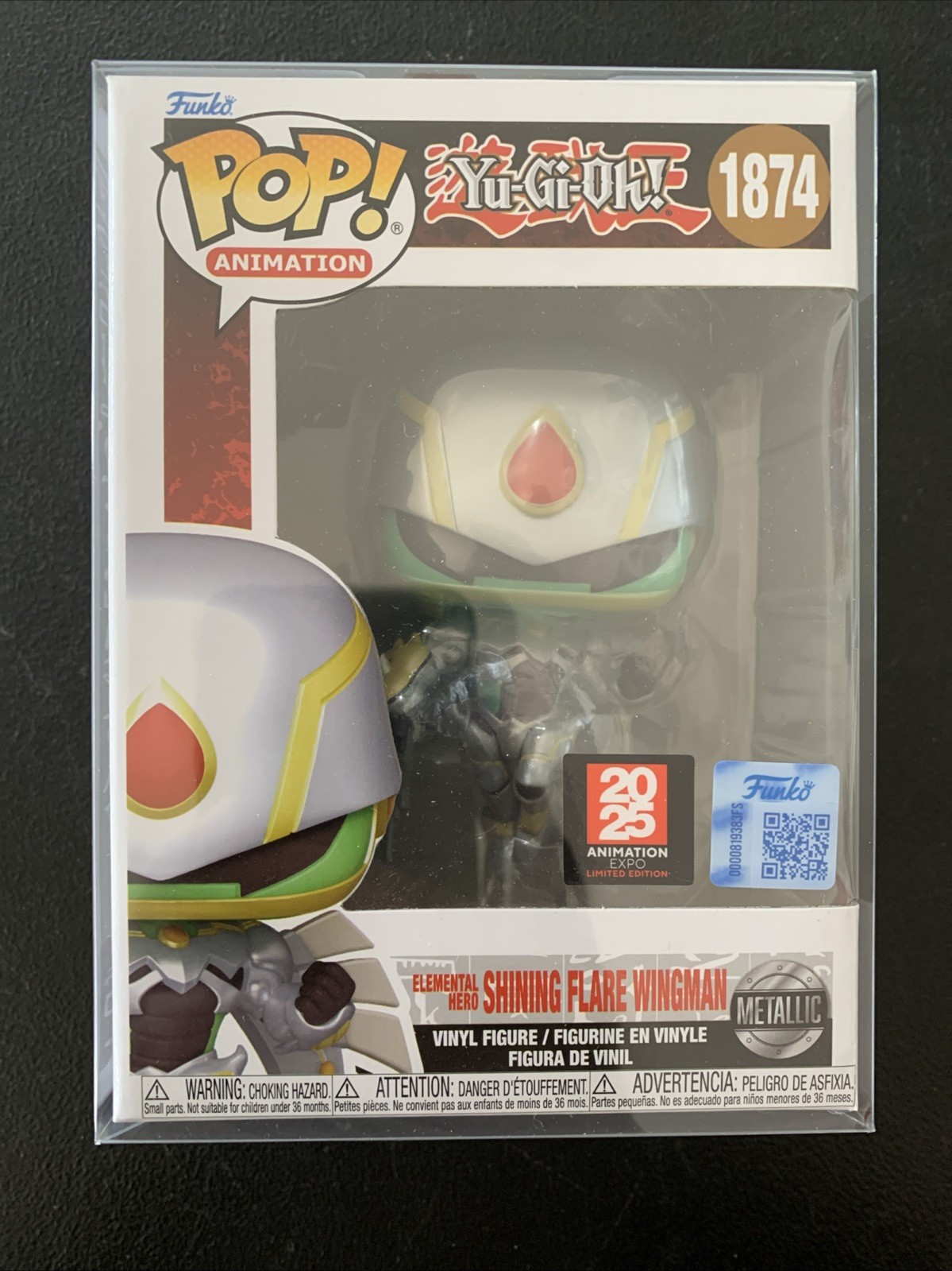Funko Pop LE Yu-Gi-Oh Elemental Hero Shining Flare Wingman METALLIC #1874