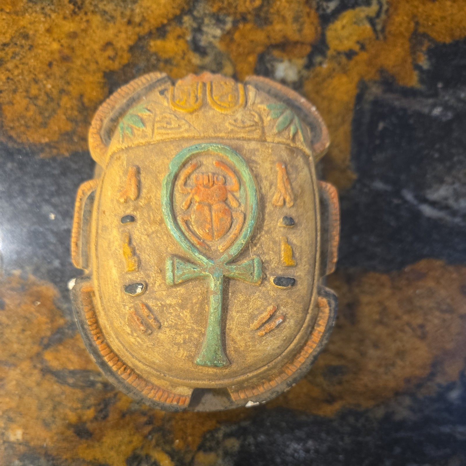 RARE ANCIENT EGYPTIAN ANTIQUE Key Life Scarab Horus Eye Protection Egypt History RARE ANCIENT EGYPTIAN ANTIQUE Key Life Scarab Horus Eye Protection Egypt History