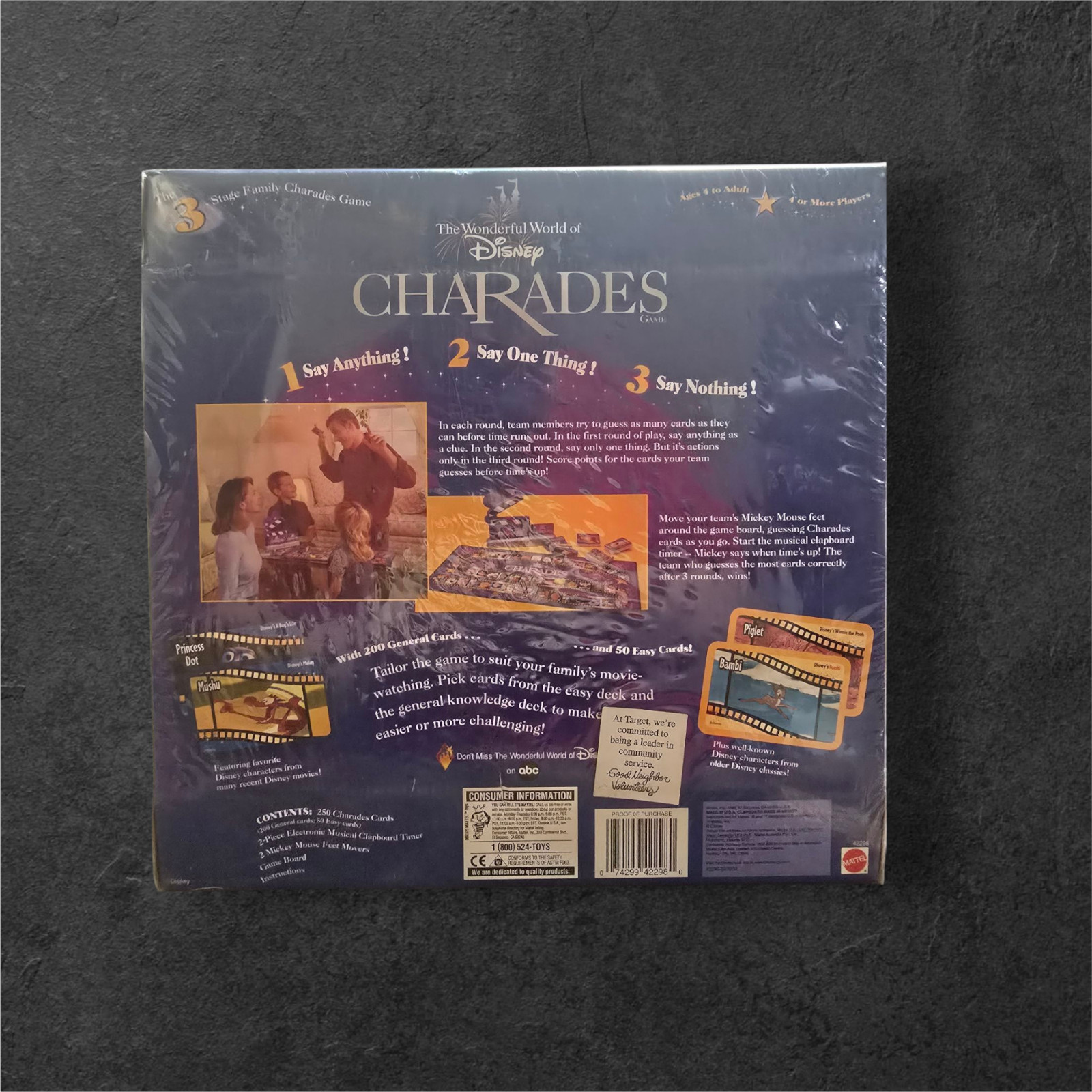 The Wonderful World of Disney Charades Game 1999 Factory Sealed BNIB