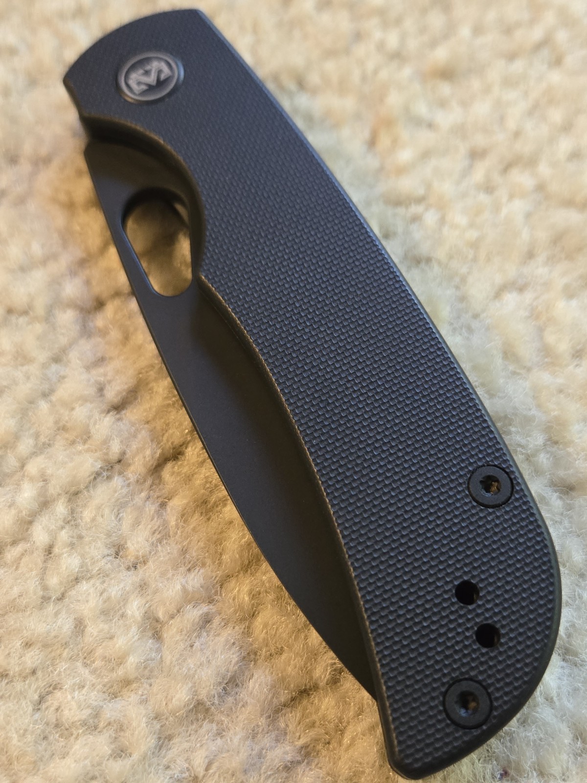 Miguron Moyarl Folding Knife Black PVD 14C28N Black G10 w/ Titanium Pocket Clip Miguron Moyarl Folding Knife Black PVD 14C28N Black G10 w/ Titanium Pocket Clip
