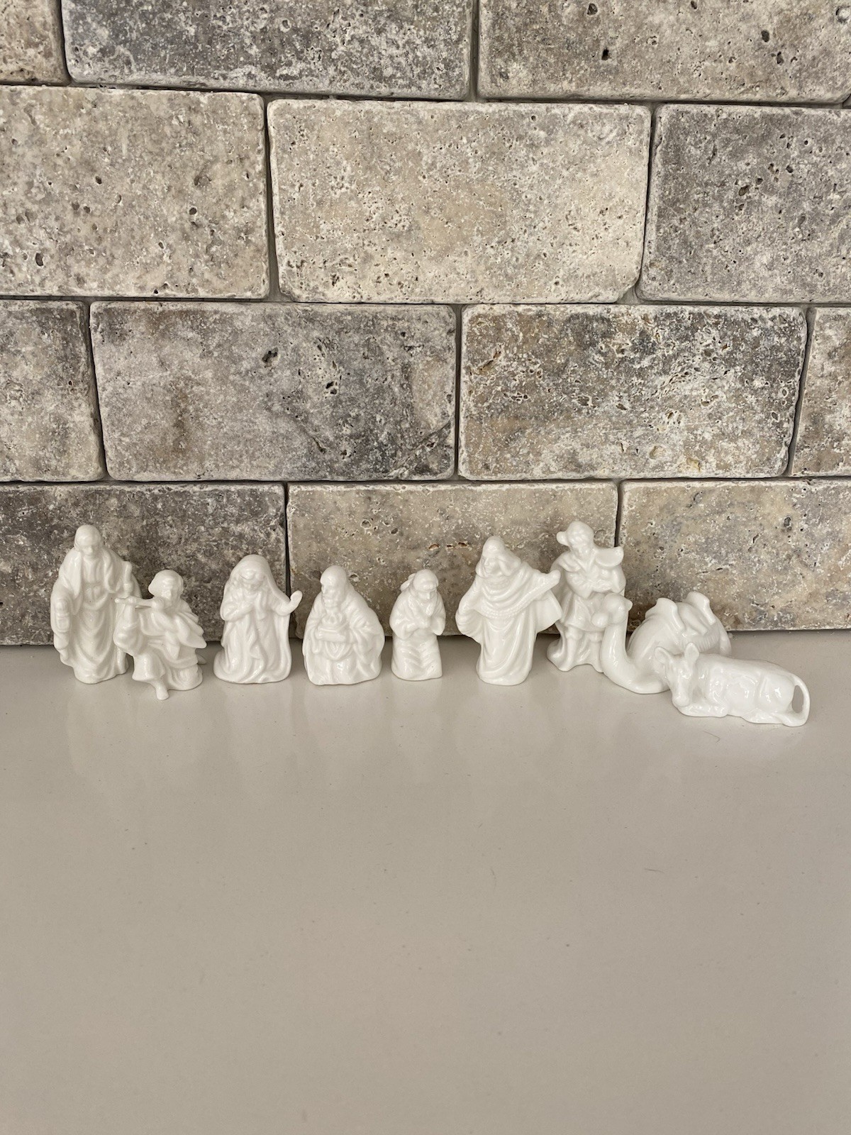 Vintage Bone China Nativity Scene 9 Pc Partial Set White Glazed Taiwan Christmas Vintage Bone China Nativity Scene 9 Pc Partial Set White Glazed Taiwan Christmas