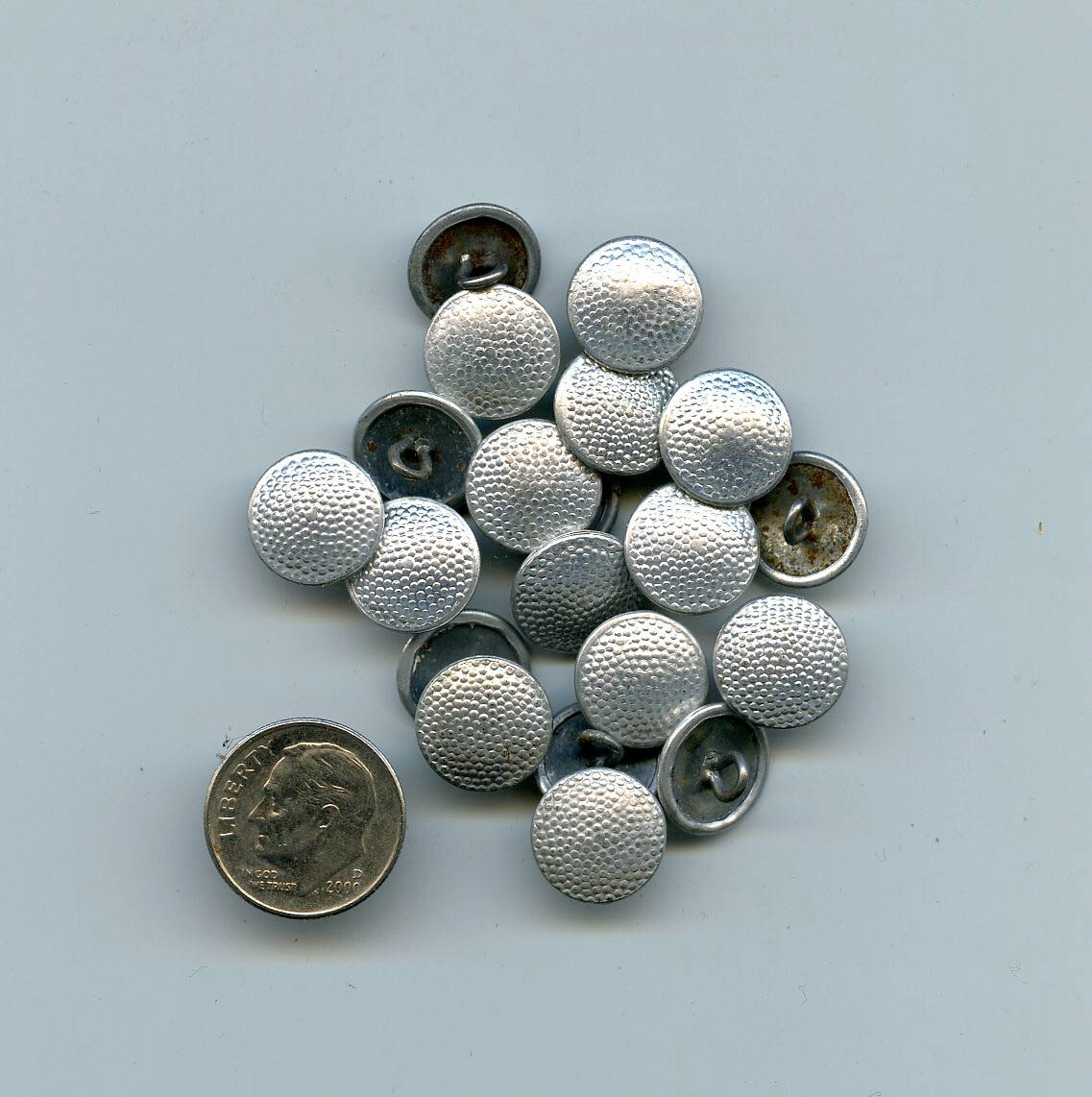 EAST GERMAN Germany DDR Uniform HAT Cap Size Cap Buttons (Lot of 20)