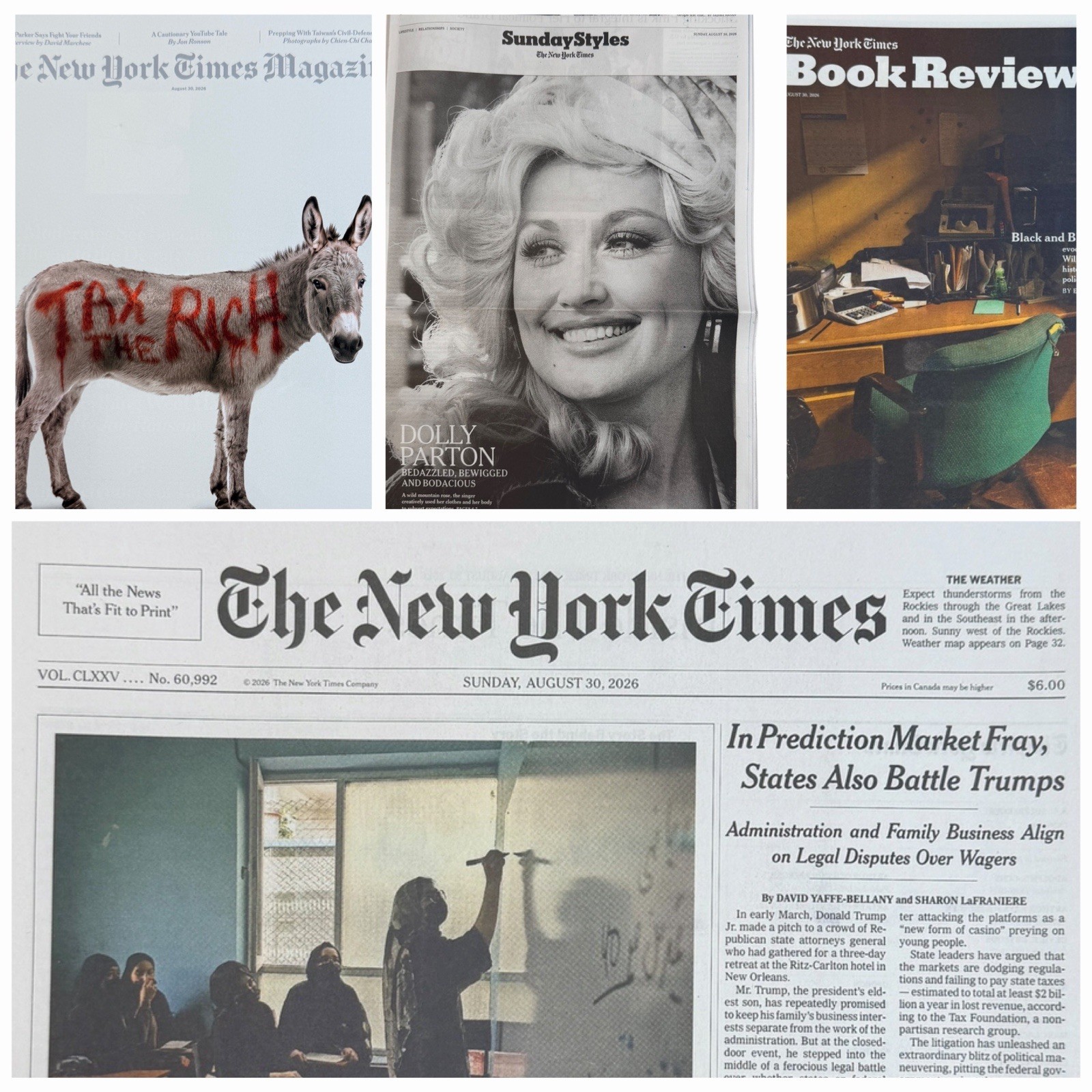 The New York Times Newspaper August 30 2026 SUNDAY Complete Print Paper UNREAD The New York Times Newspaper August 30 2026 SUNDAY Complete Print Paper UNREAD