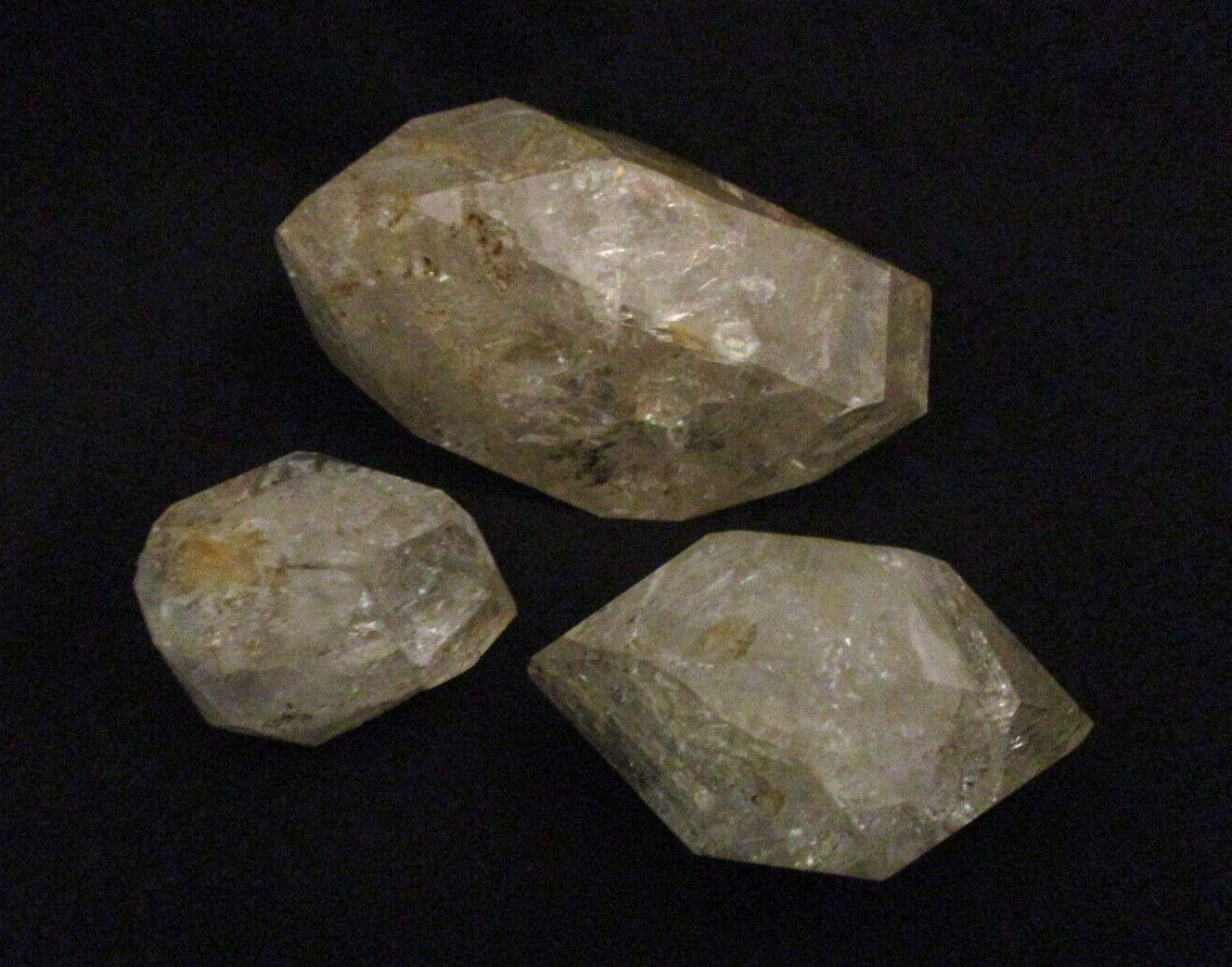 3 - Rare Hudson Valley New York Herkimer Diamond style Quartz Crystals E1715 3 - Rare Hudson Valley New York Herkimer Diamond style Quartz Crystals E1715