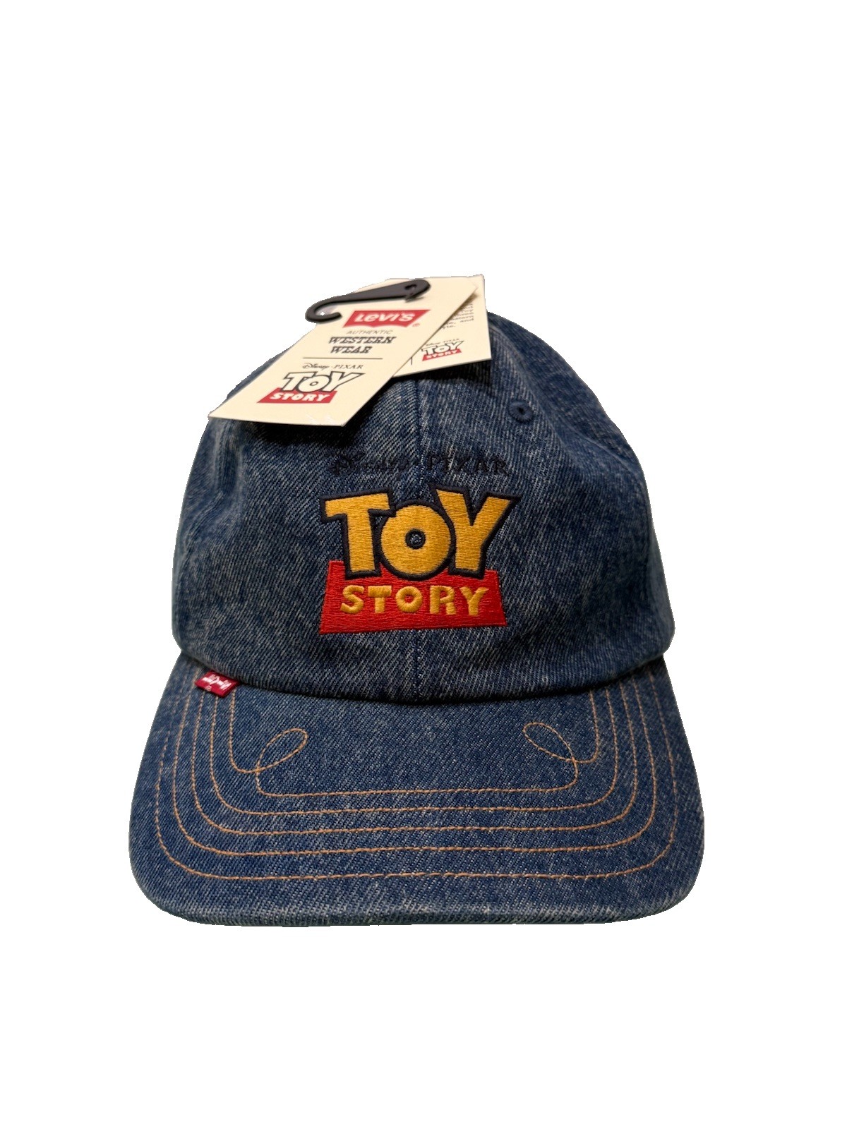 Levi\'s x Disney Pixar Toy Story Blue Denim Baseball Cap OS Adjustable Strapback
