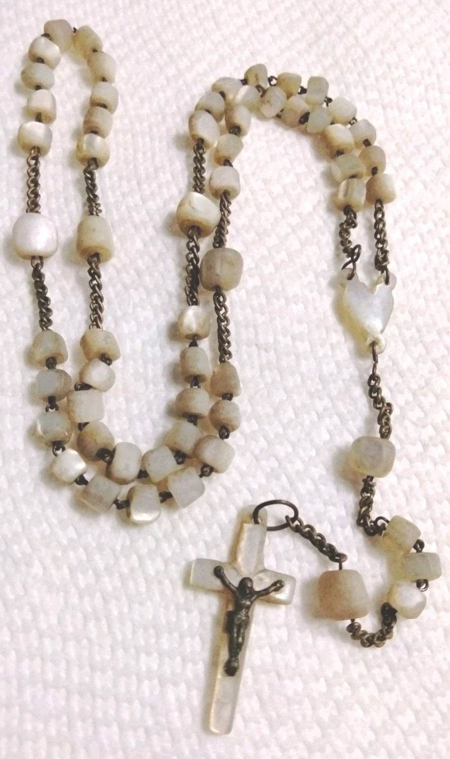 Antique Hand Carved Mother Of Pearl French Rosary Nun Convent Find Antique Hand Carved Mother Of Pearl French Rosary Nun Convent Find