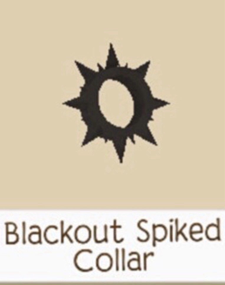 Blackout Spiked Collar Animal Jam Play Wild In Game Cosmetics - Obtain Instantly