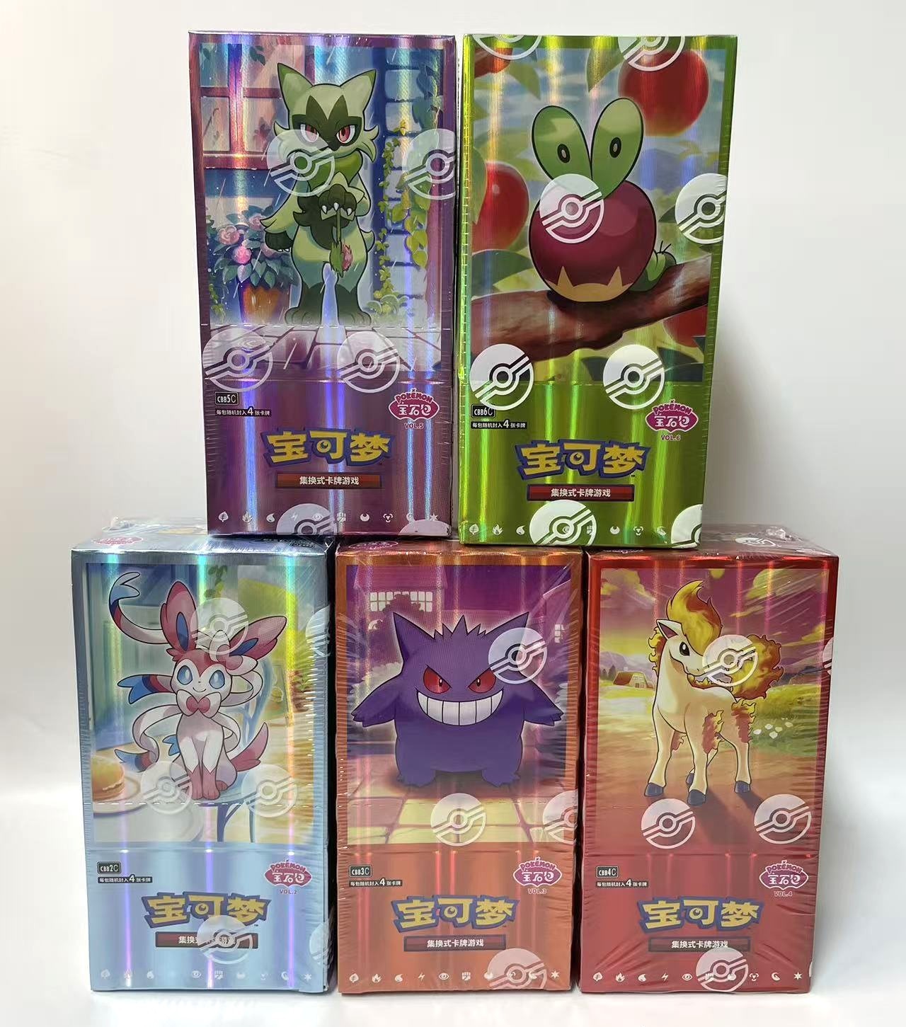 IN STOCK Pokémon TCG Chinese Gem Pack VOL.2,3,4,5,6 Combo | Booster Box Sealed