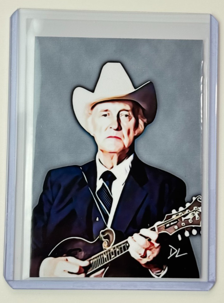Bill Monroe Limited Edition Artist Signed Father Of Bluegrass Trading Card 4/10