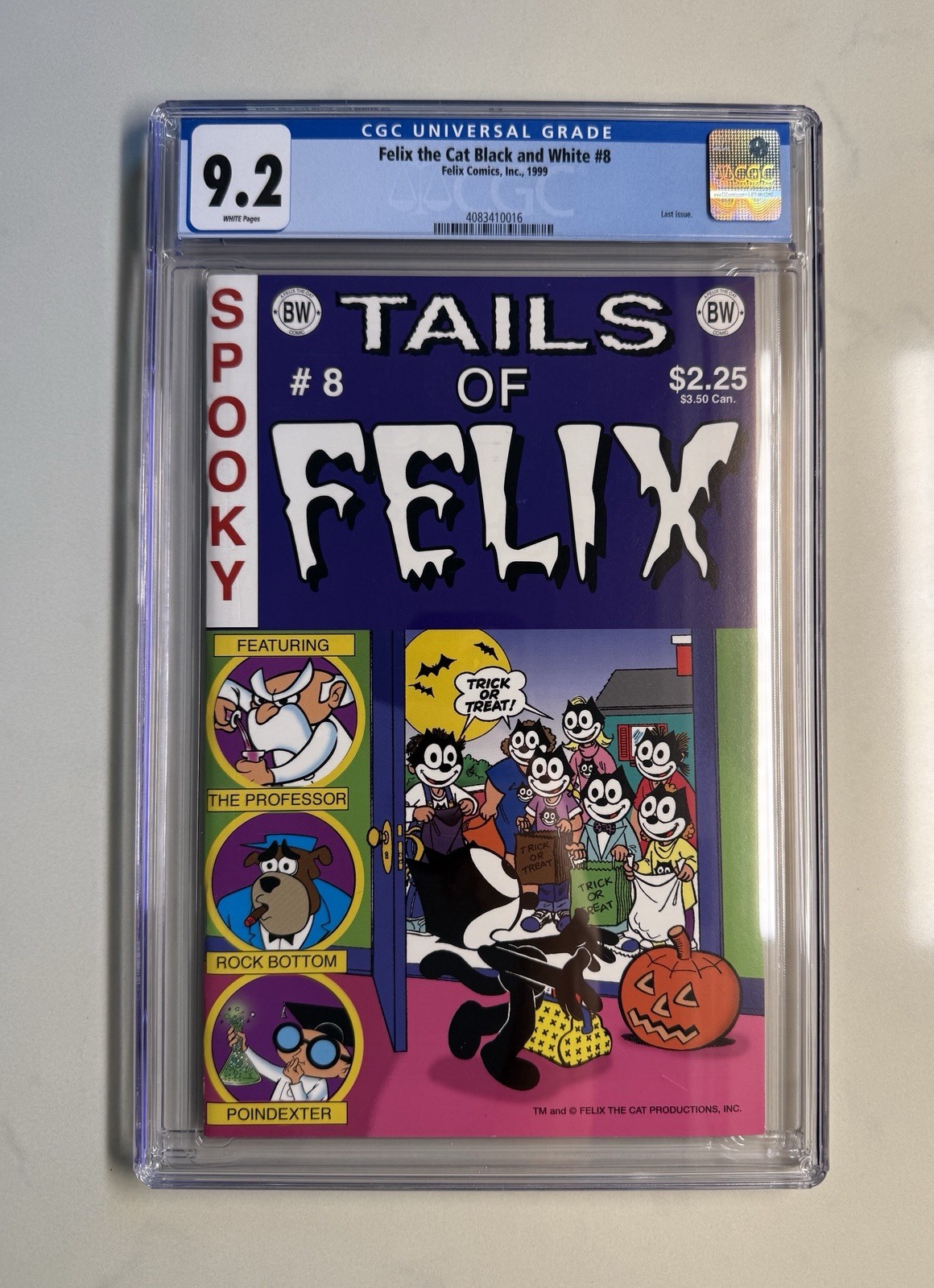 Felix the Cat 8 1999 CGC 9.2 White Pages Vintage Classic Cartoon Animation Key Felix the Cat 8 1999 CGC 9.2 White Pages Vintage Classic Cartoon Animation Key