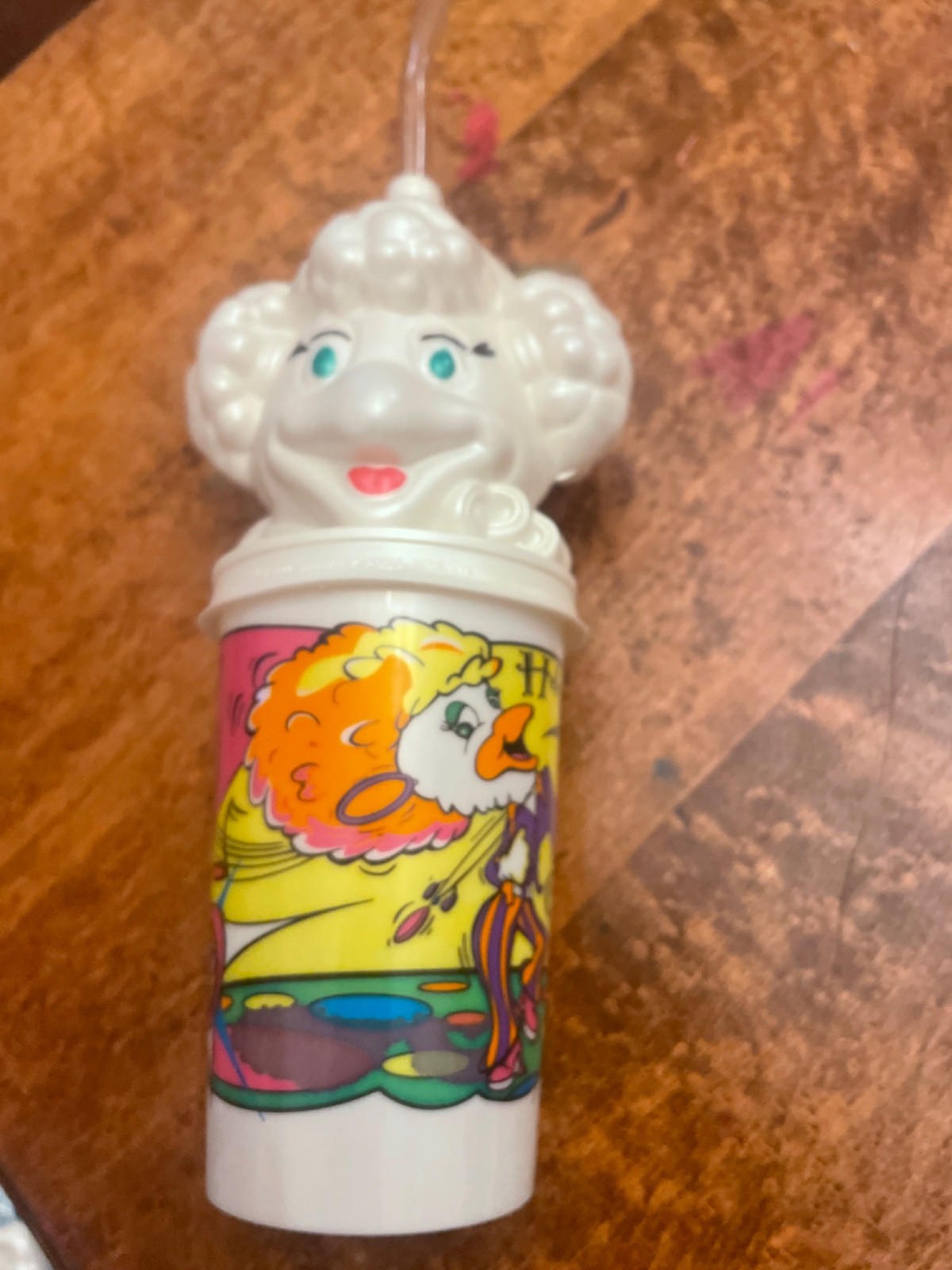 Vintage 1997 Chuck E Cheese Cup Birdie Lid COMPLETE w/ Straw Showbiz Pizza Rare