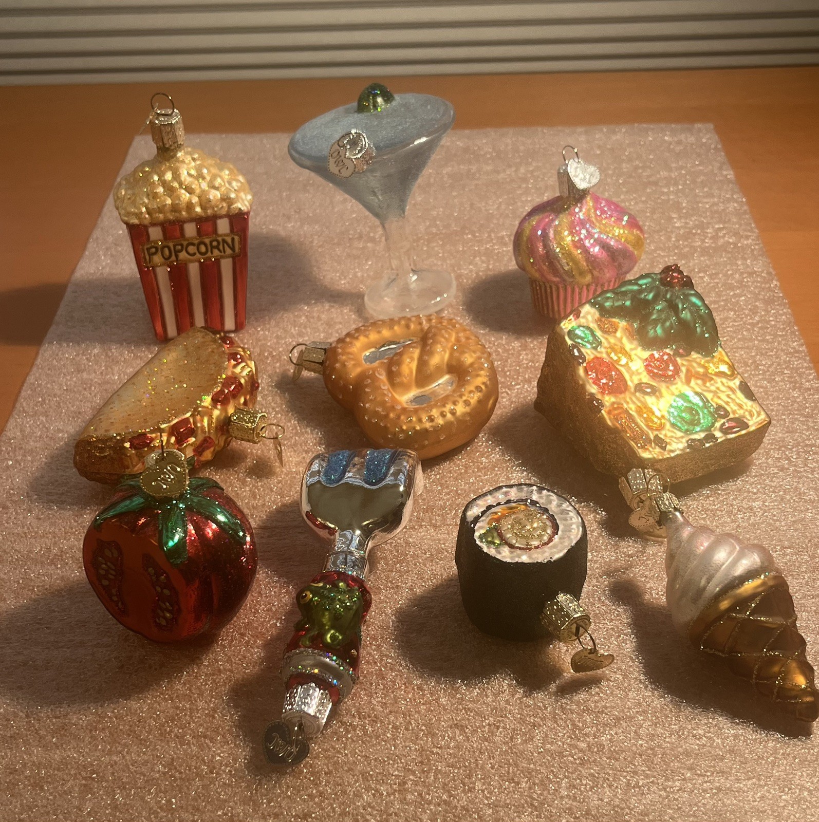 Lot of 10 Old World Christmas OWC Food Themed Ornaments Hand-painted Blown Glass Lot of 10 Old World Christmas OWC Food Themed Ornaments Hand-painted Blown Glass