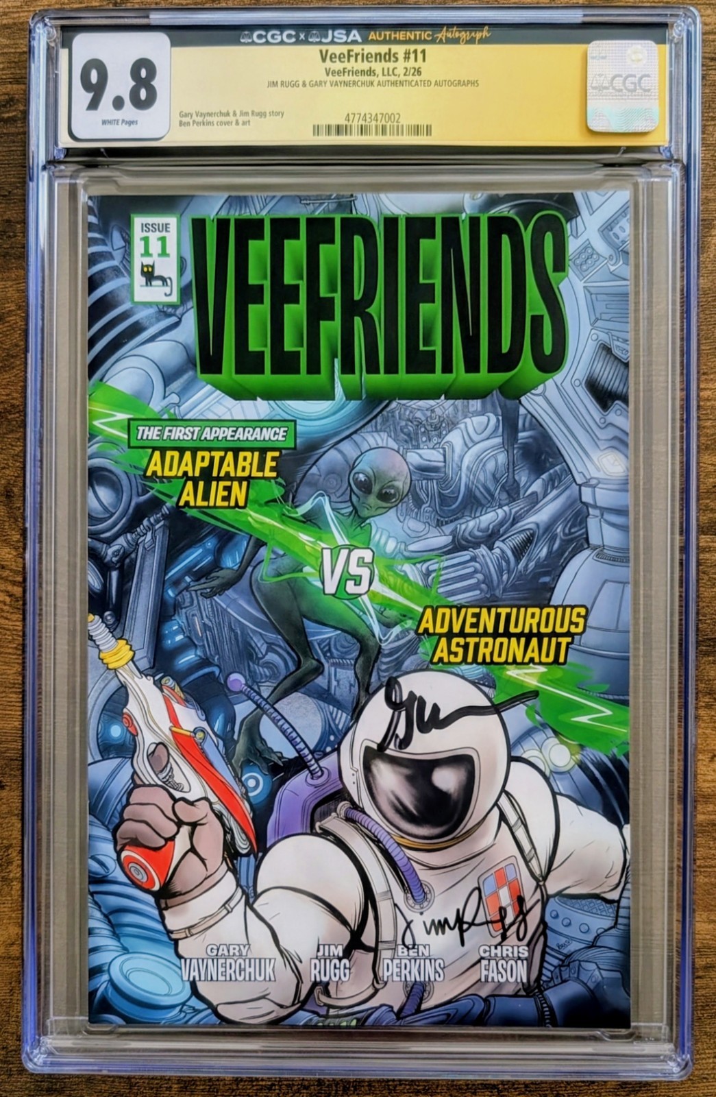 VeeFriends Comic #11 CGC Signature Series 9.8 - Autograph By GaryVee & Jim Rugg VeeFriends Comic #11 CGC Signature Series 9.8 - Autograph By GaryVee & Jim Rugg
