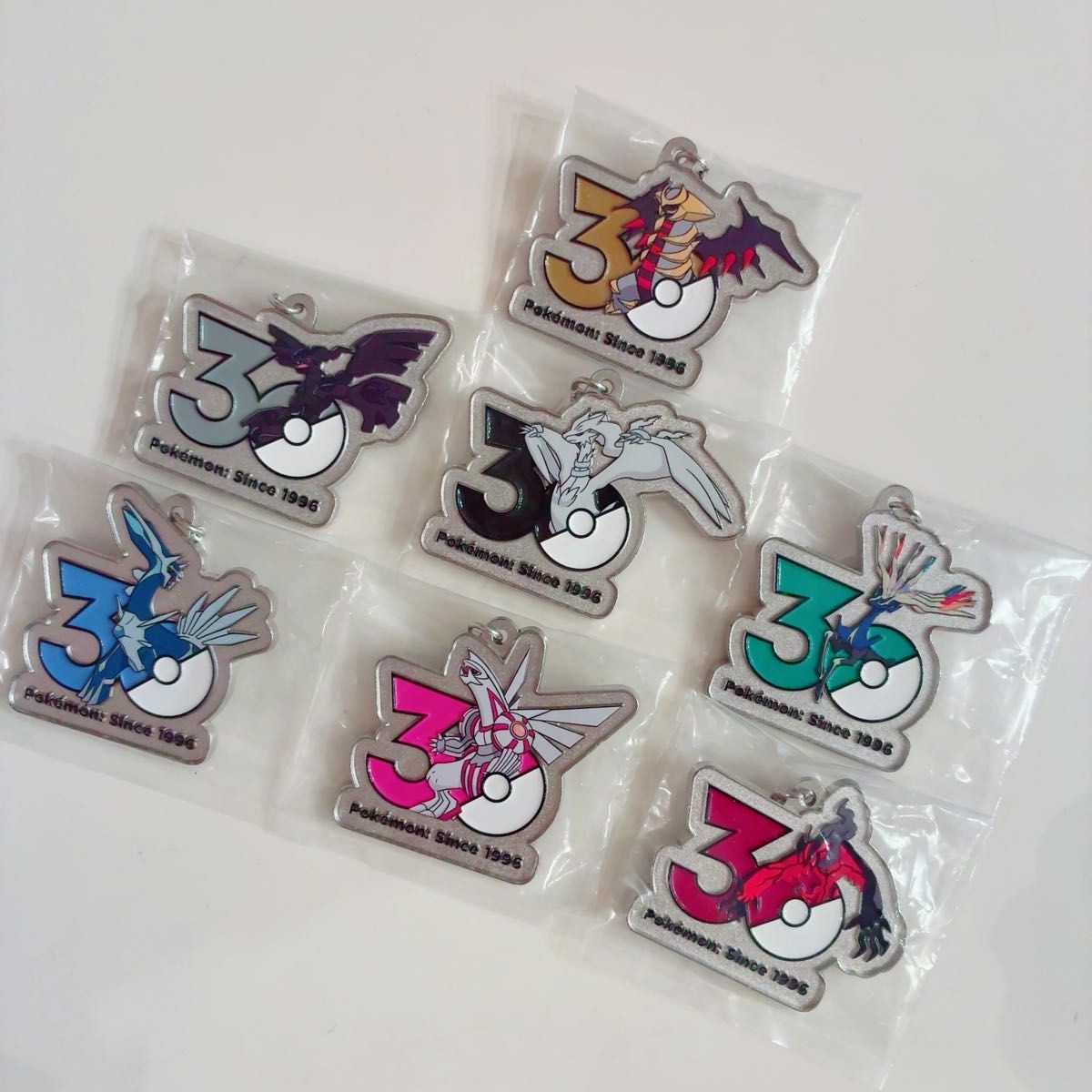 Pokemon 30th Anniversary Metal Charm Mascot Vol.3 Sinnoh Unova Kalos Set of 7