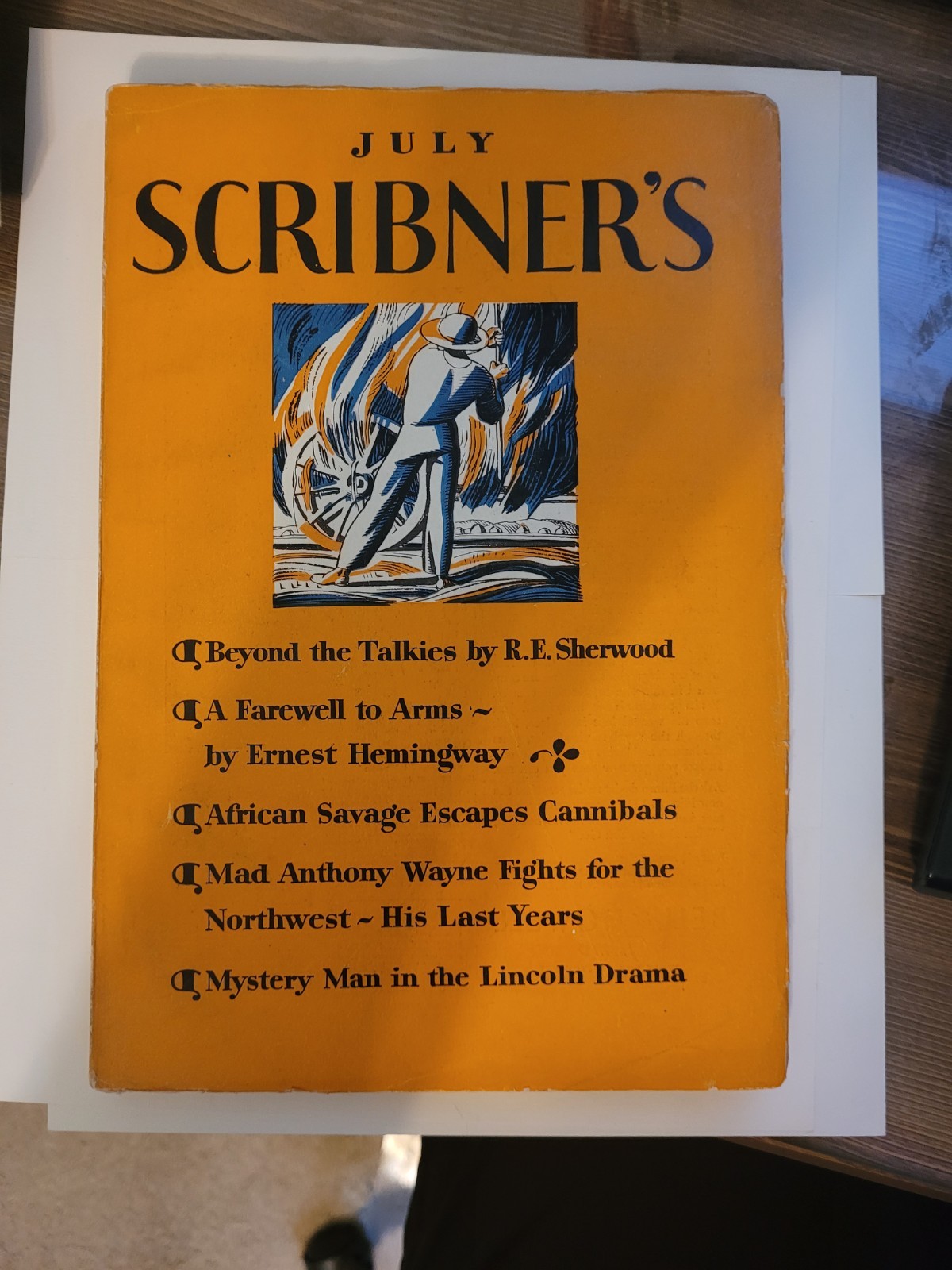 Periodical-Scribner's Magazine July 1929-1st FAREWELL TO ARMS-HEMINGWAY-RARE Periodical-Scribner's Magazine July 1929-1st FAREWELL TO ARMS-HEMINGWAY-RARE