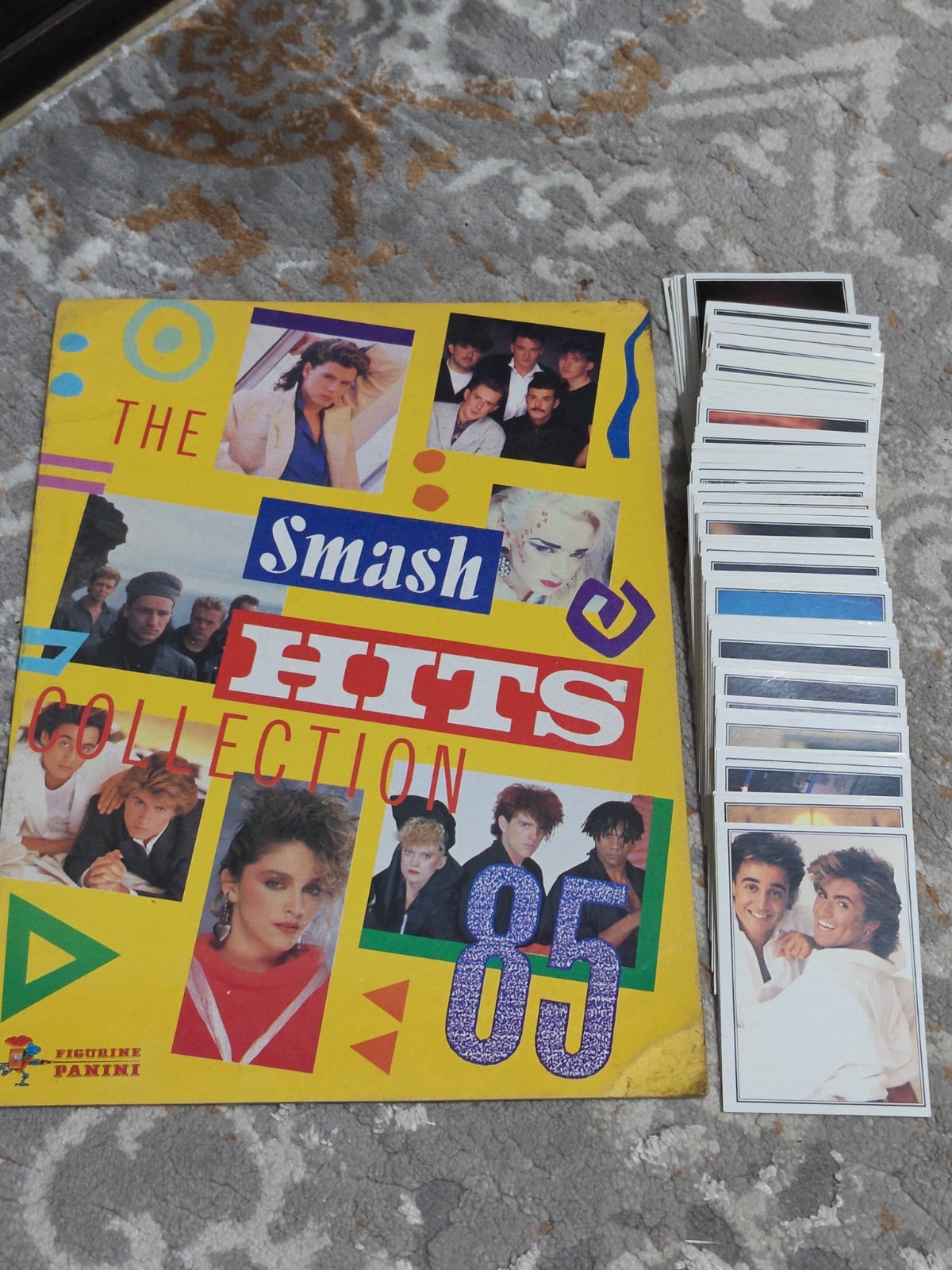 PANINI SMASH Hits 1985 Collection, GB FULL Set + EMPTY ALBUM 