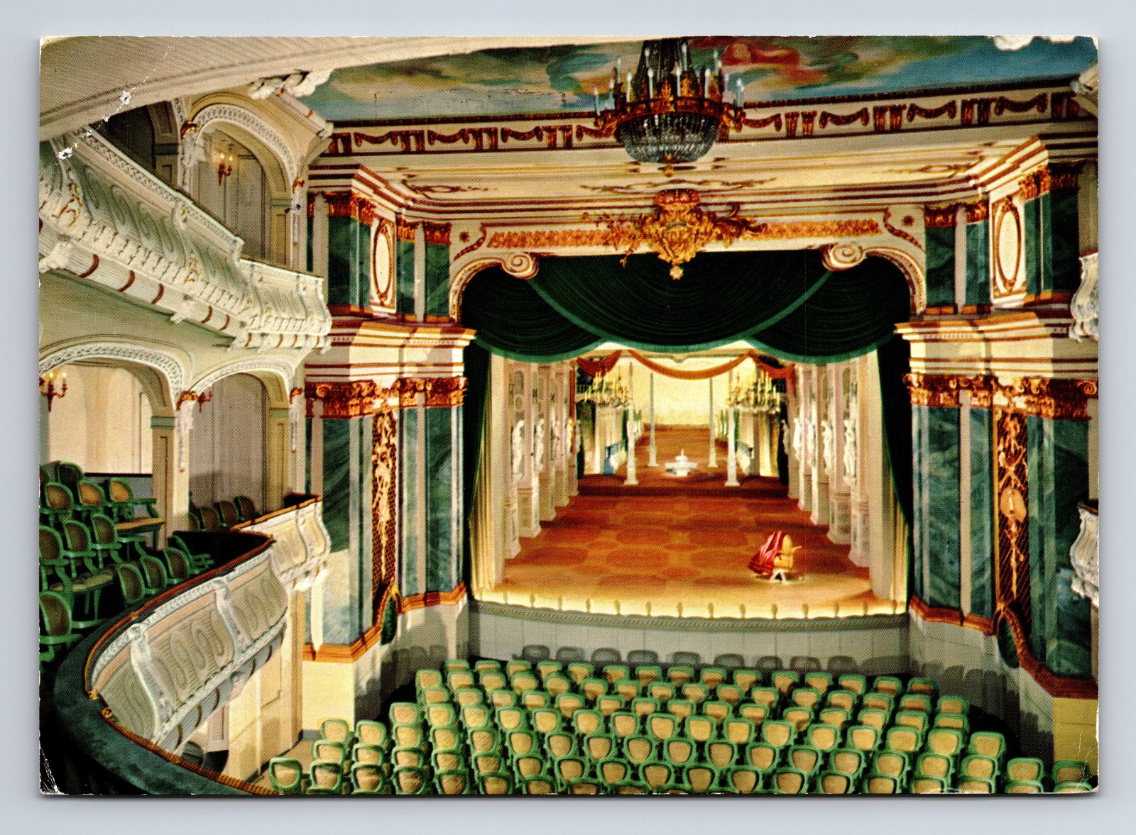 1986 Schlosstheater Schwetzingen Court Theatre Schwetzingen Continental Postcard 1986 Schlosstheater Schwetzingen Court Theatre Schwetzingen Continental Postcard