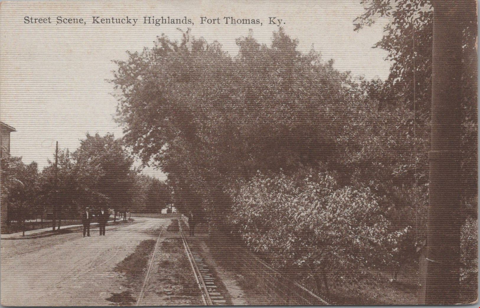 Postcard Street Scene Kentucky Highlands Fort Thomas KY Postcard Street Scene Kentucky Highlands Fort Thomas KY