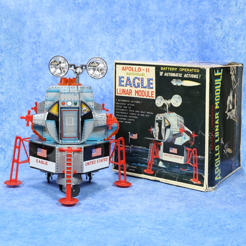 1969 APOLLO-11 LUNAR MODULE in Box by DSK, Japan MINTY