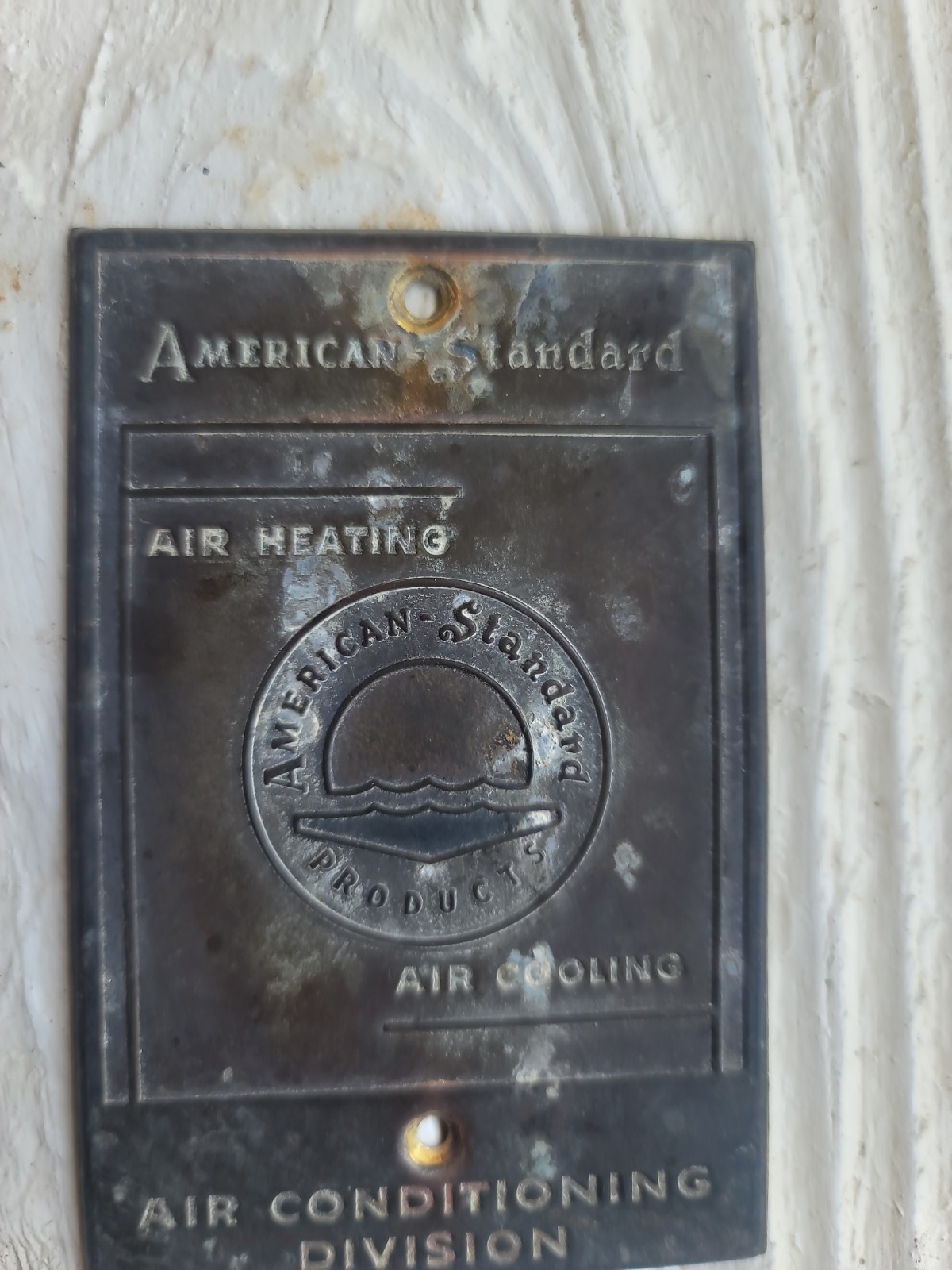 Vintage American Standard Furnace Badge Vintage American Standard Furnace Badge