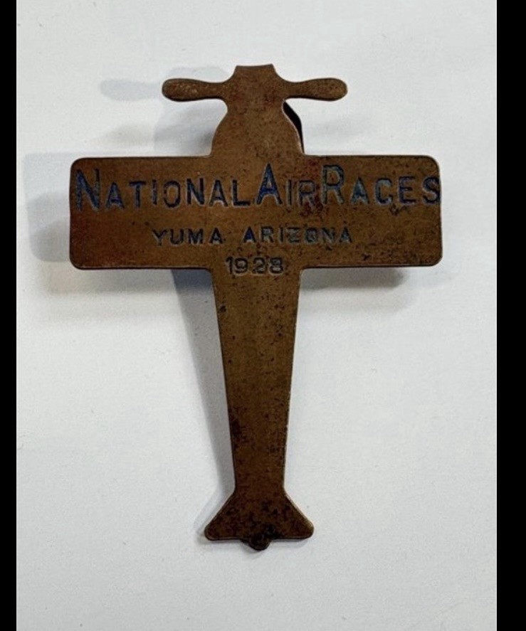 1928 National Air Races Yuma, Arizona Badge