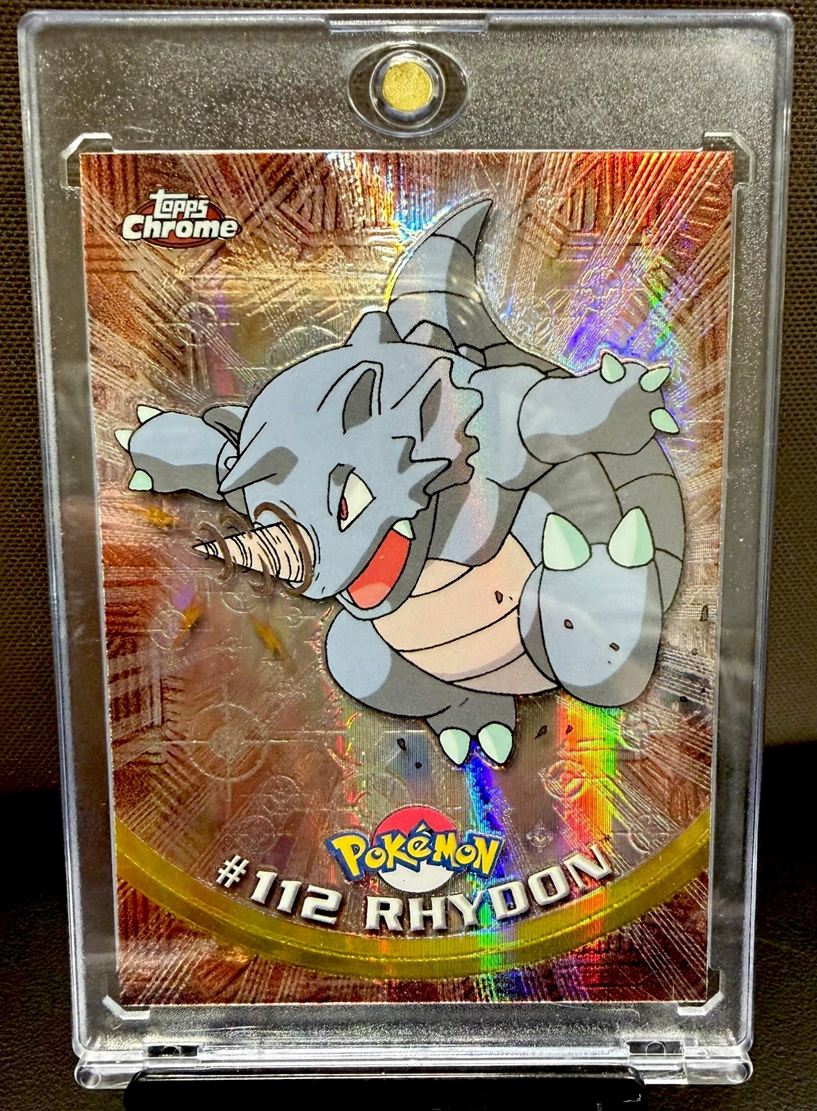 2000 Topps Chrome Pokemon Rhydon #112 Spectra