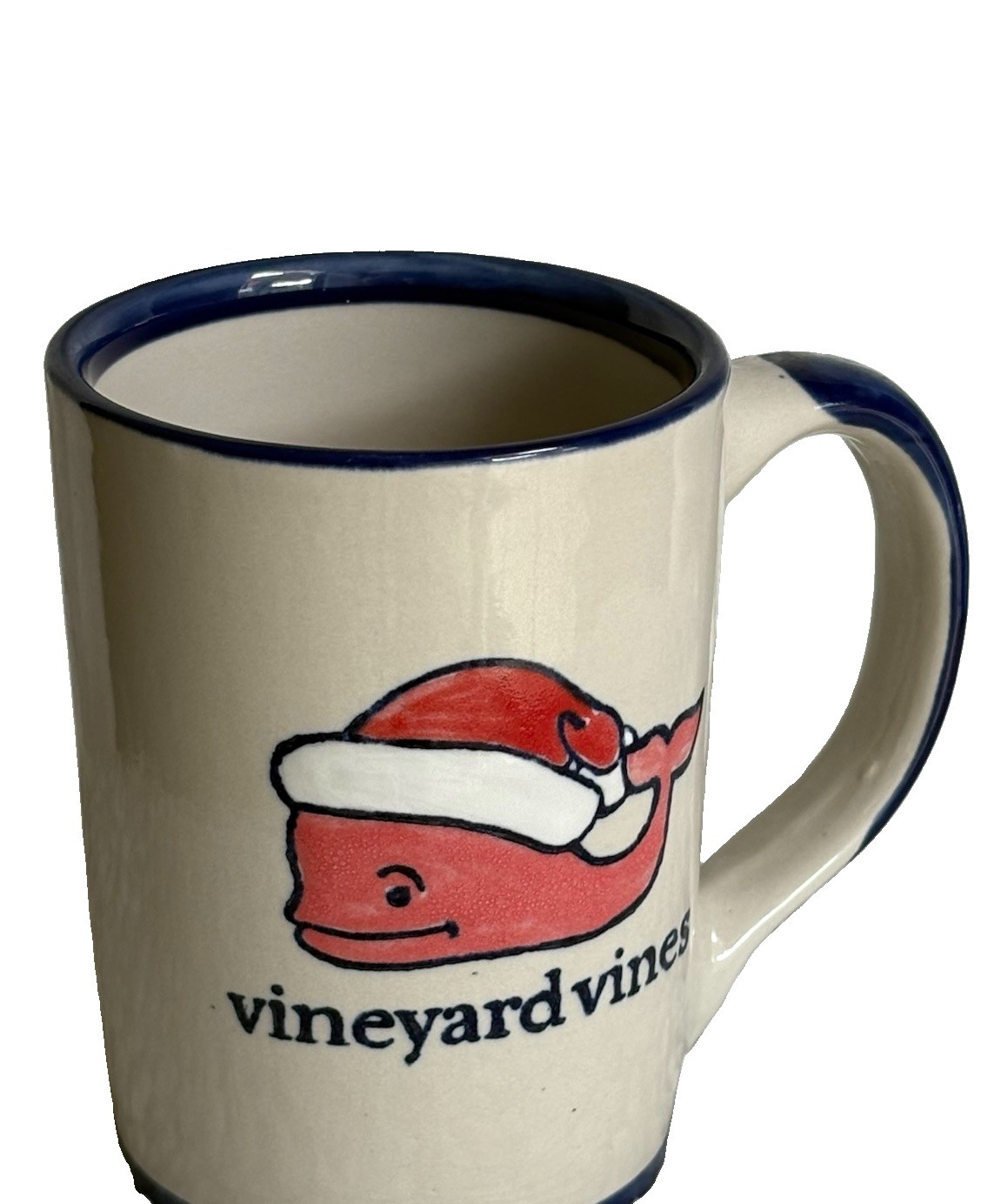 NEW Vineyard Vines Stoneware & Co coffee mug handmade cup 12 ounce drinkware