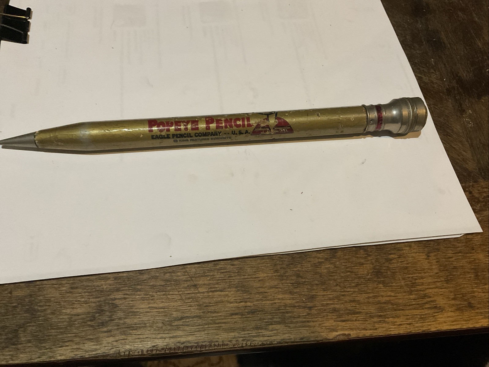 Vintage/Antique 1920\'s 30\'s Large Popeye The Sailor Man Pencil Eagle Marvelusk Vintage/Antique 1920\'s 30\'s Large Popeye The Sailor Man Pencil Eagle Marvelusk