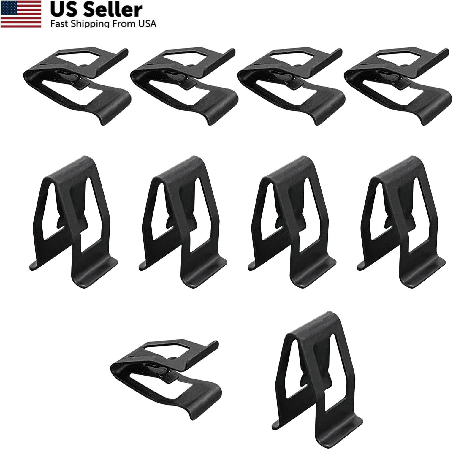 Augeny 10PCS Metal Dashboard Trim Clips Universal Car Console Dash Retainer Set 