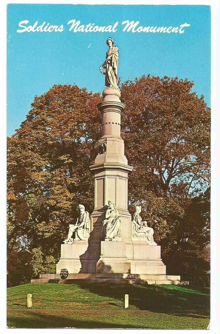 Gettysburg PA Postcard Soldiers Monument Gettysburg PA Postcard Soldiers Monument