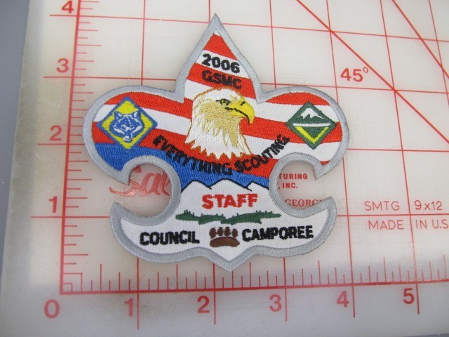 Great Smoky Mountain Council collectible 2006 Council Camporee STAFF patch (mI)